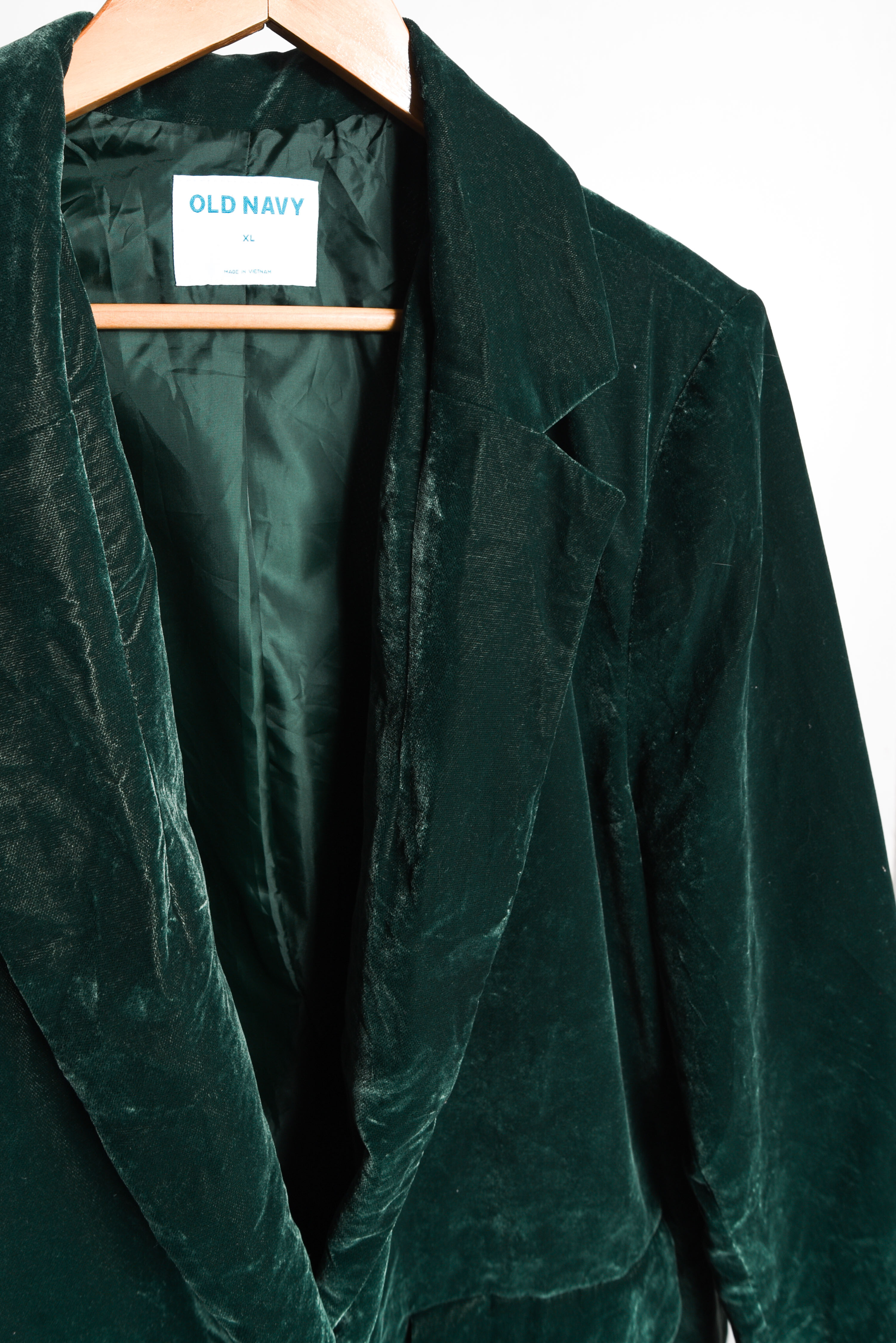 Blazer verde terciopelo