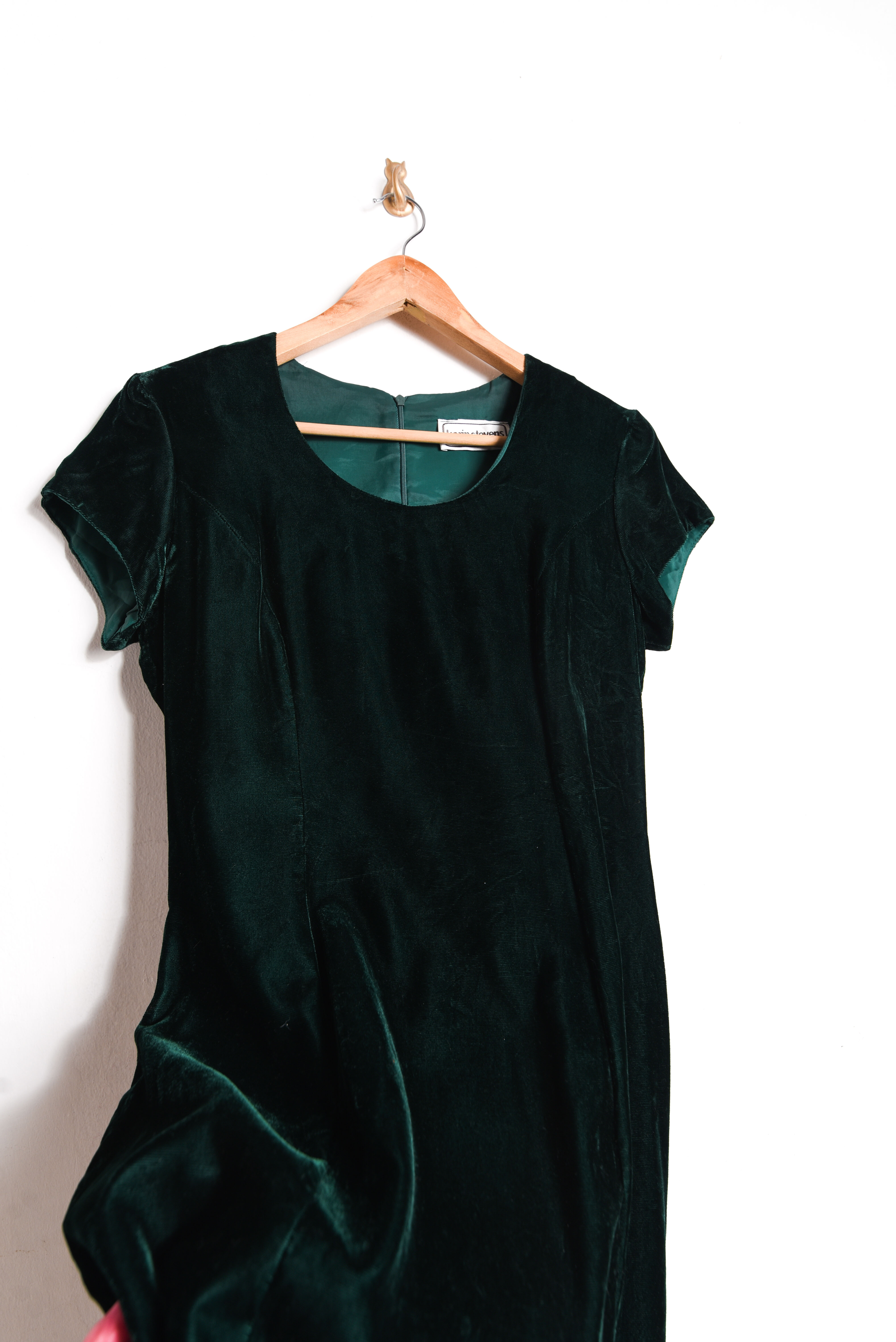 Vestido 90s green velvet