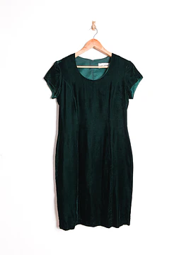 Vestido 90s green velvet