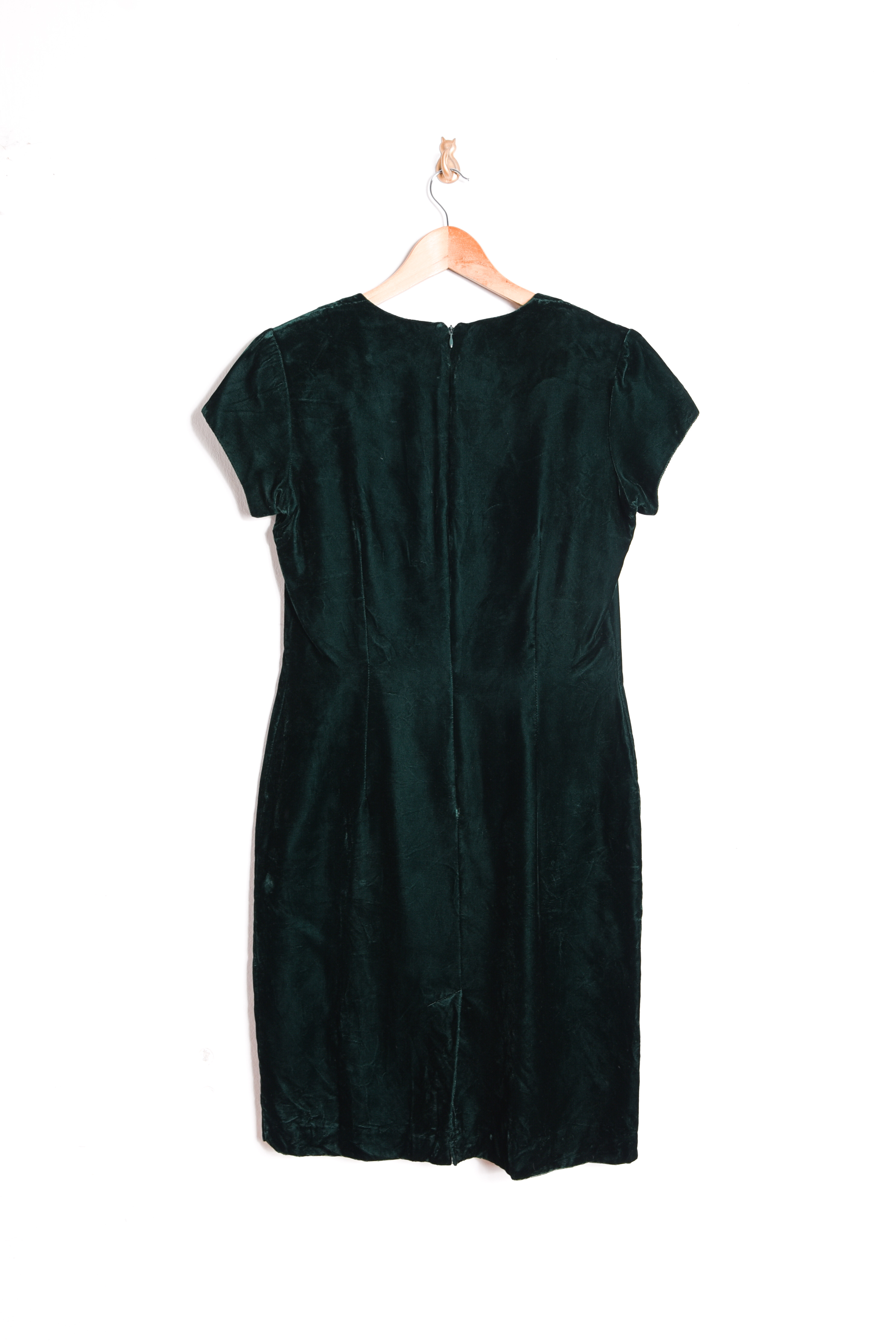 Vestido 90s green velvet
