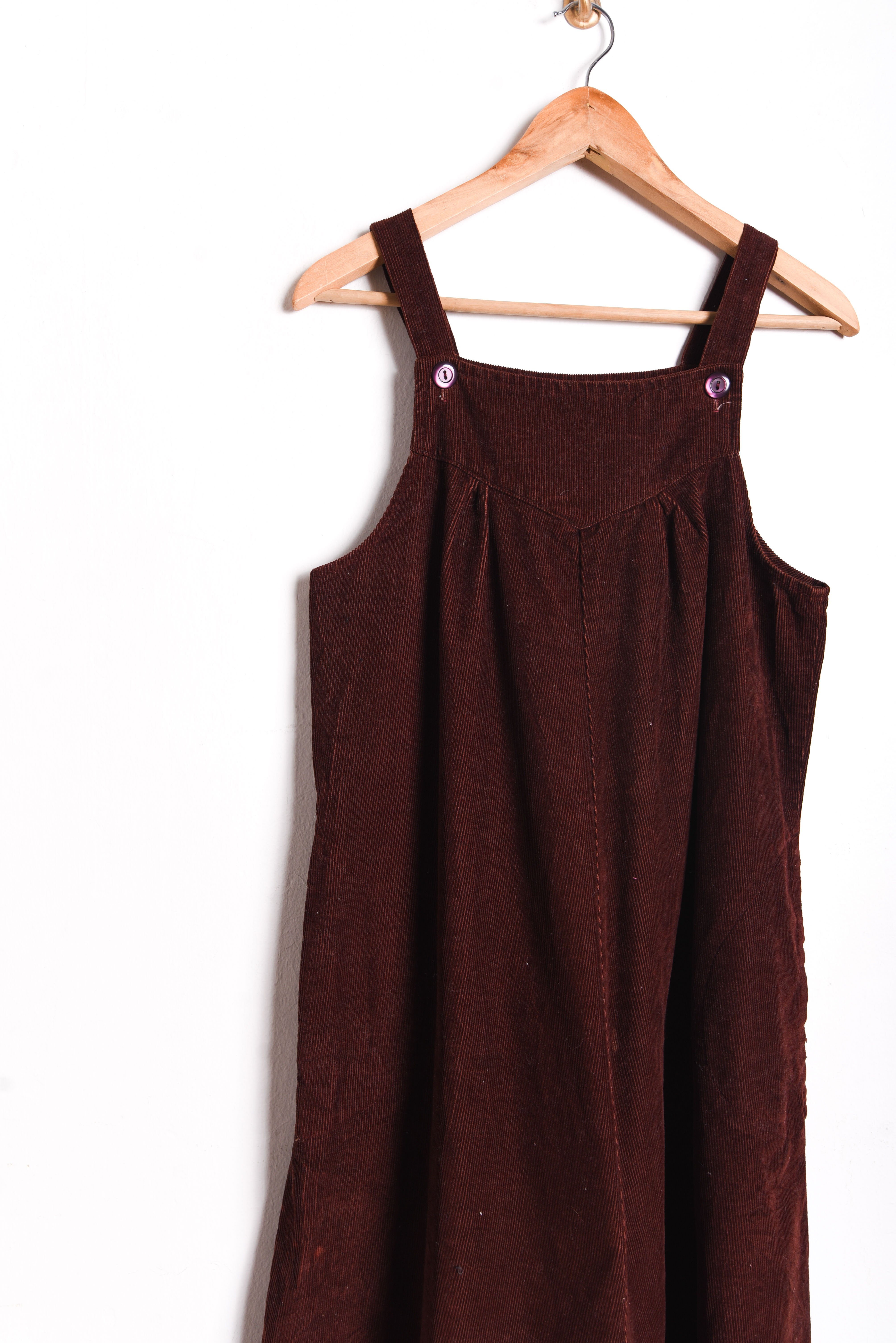 Jumper café cotelé 70s