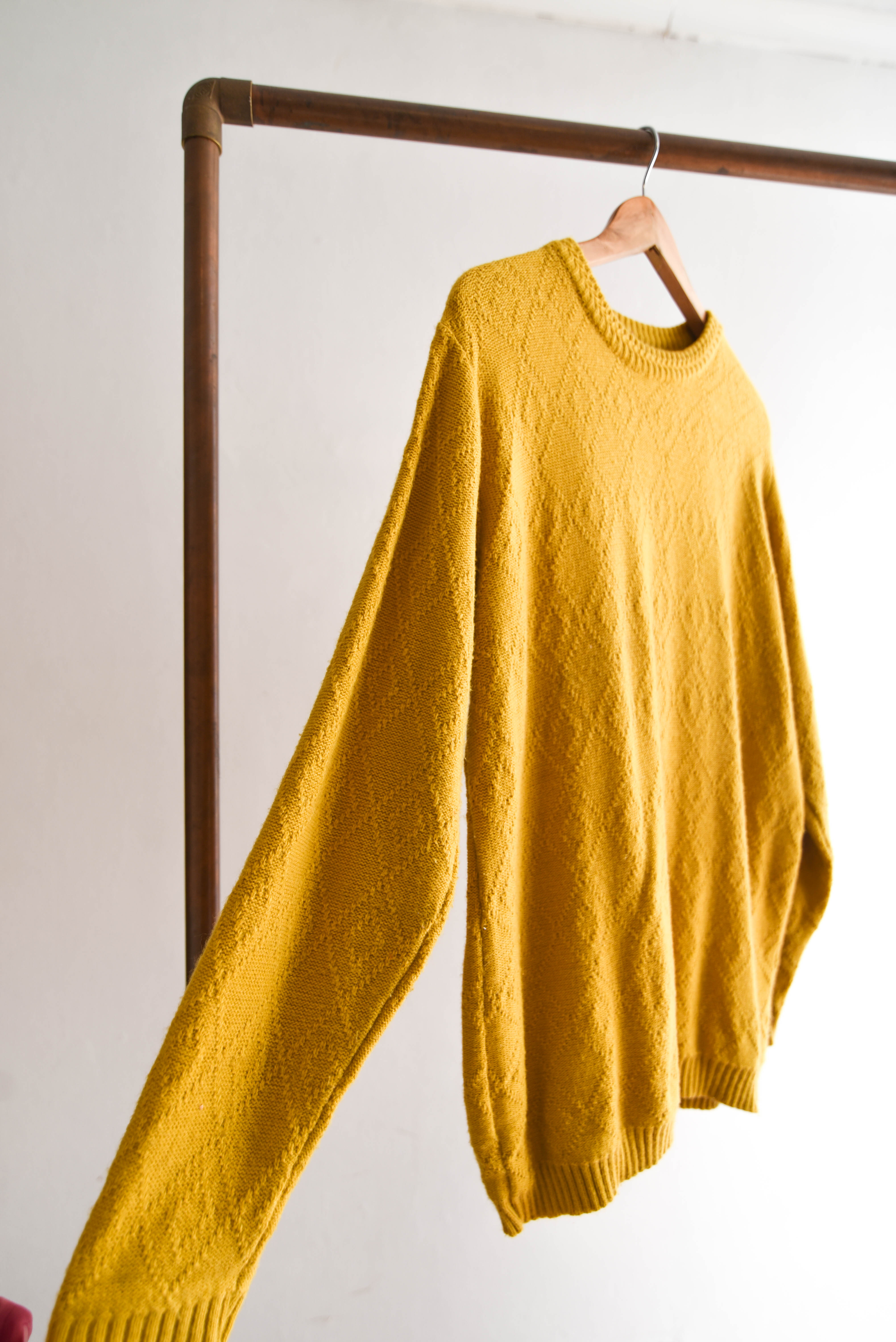 Chaleco vintage 90s mostaza
