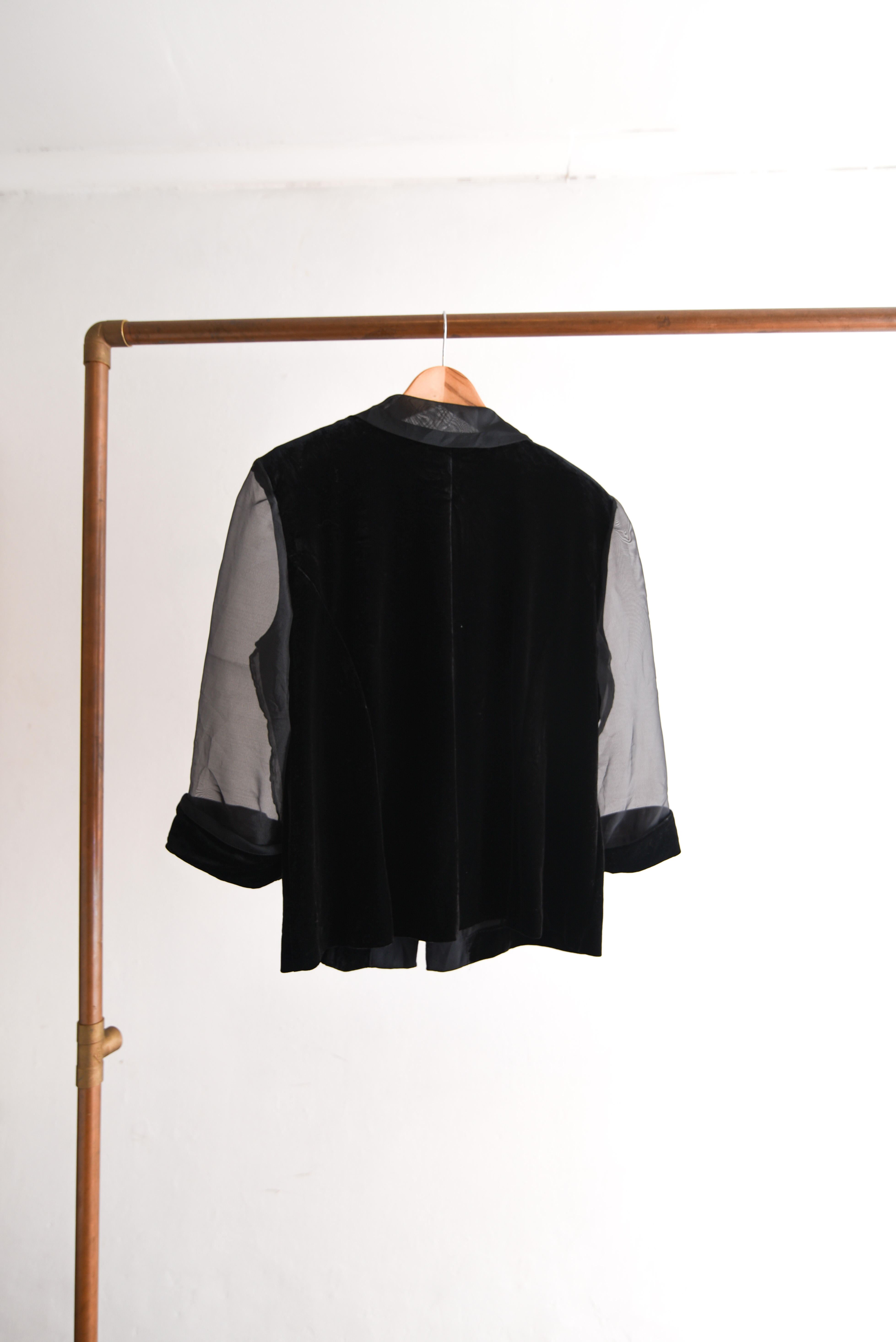 Blusa velvet organza 90s