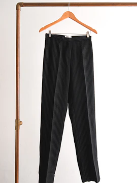 Pantalón negro pinstripe made in Chile