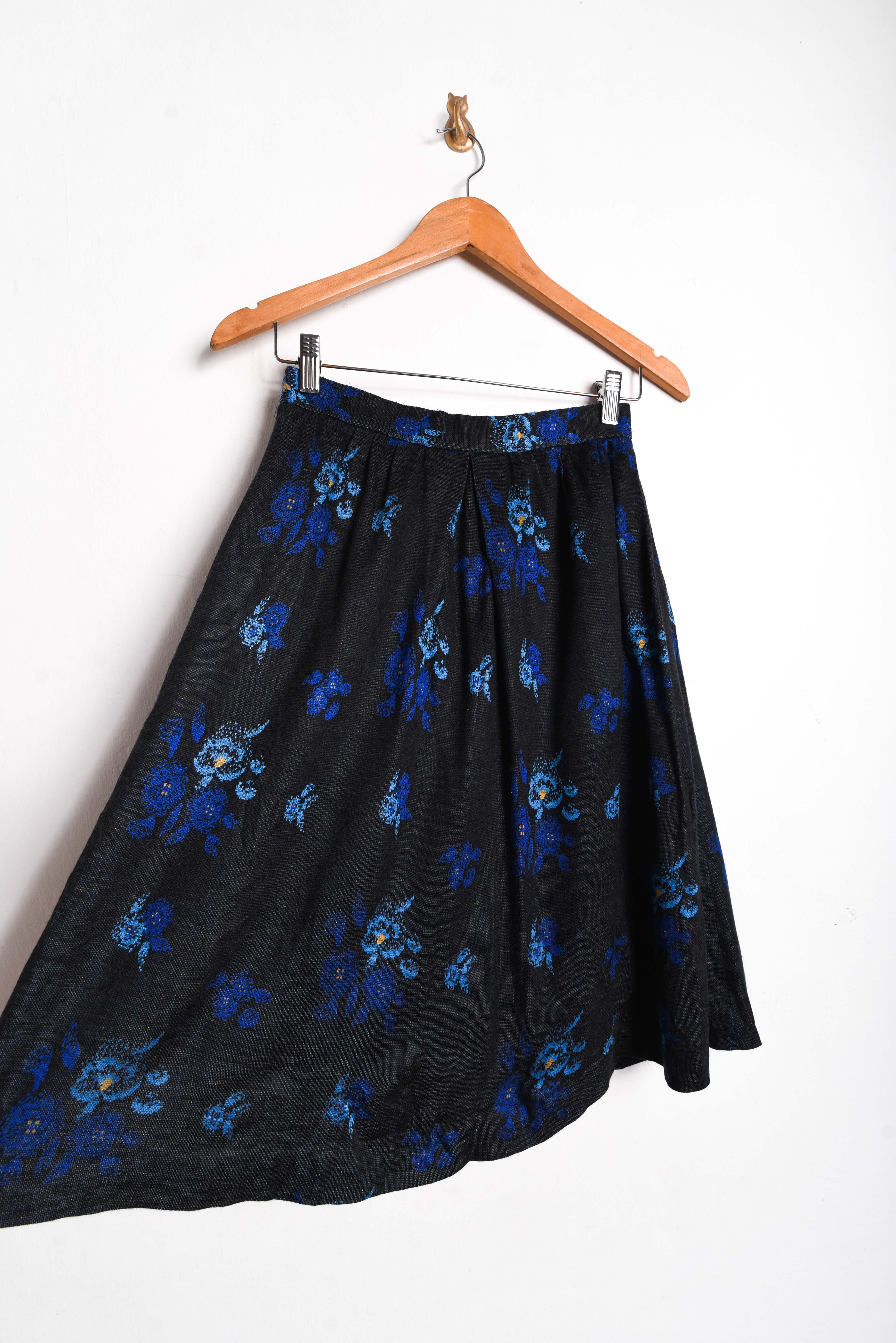Falda floral vintage Japan