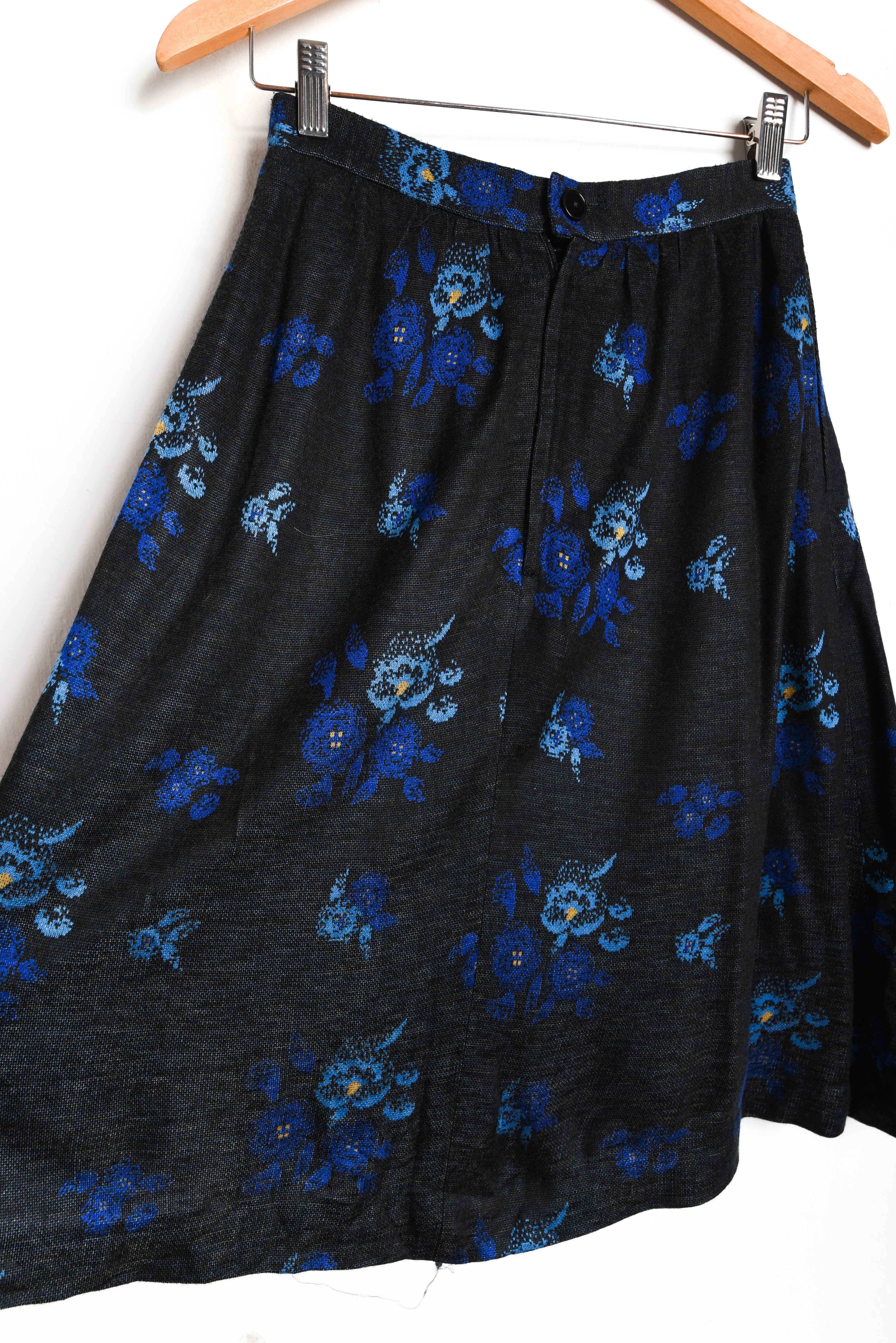 Falda floral vintage Japan