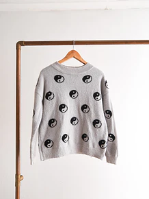 Chaleco Yin-Yang gris