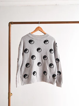 Chaleco Yin-Yang gris