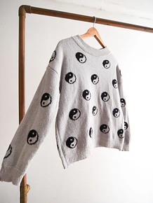 Chaleco Yin-Yang gris