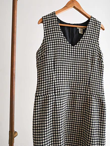 Vestido pata de gallo 90s