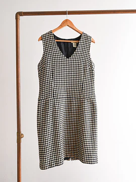 Vestido pata de gallo 90s