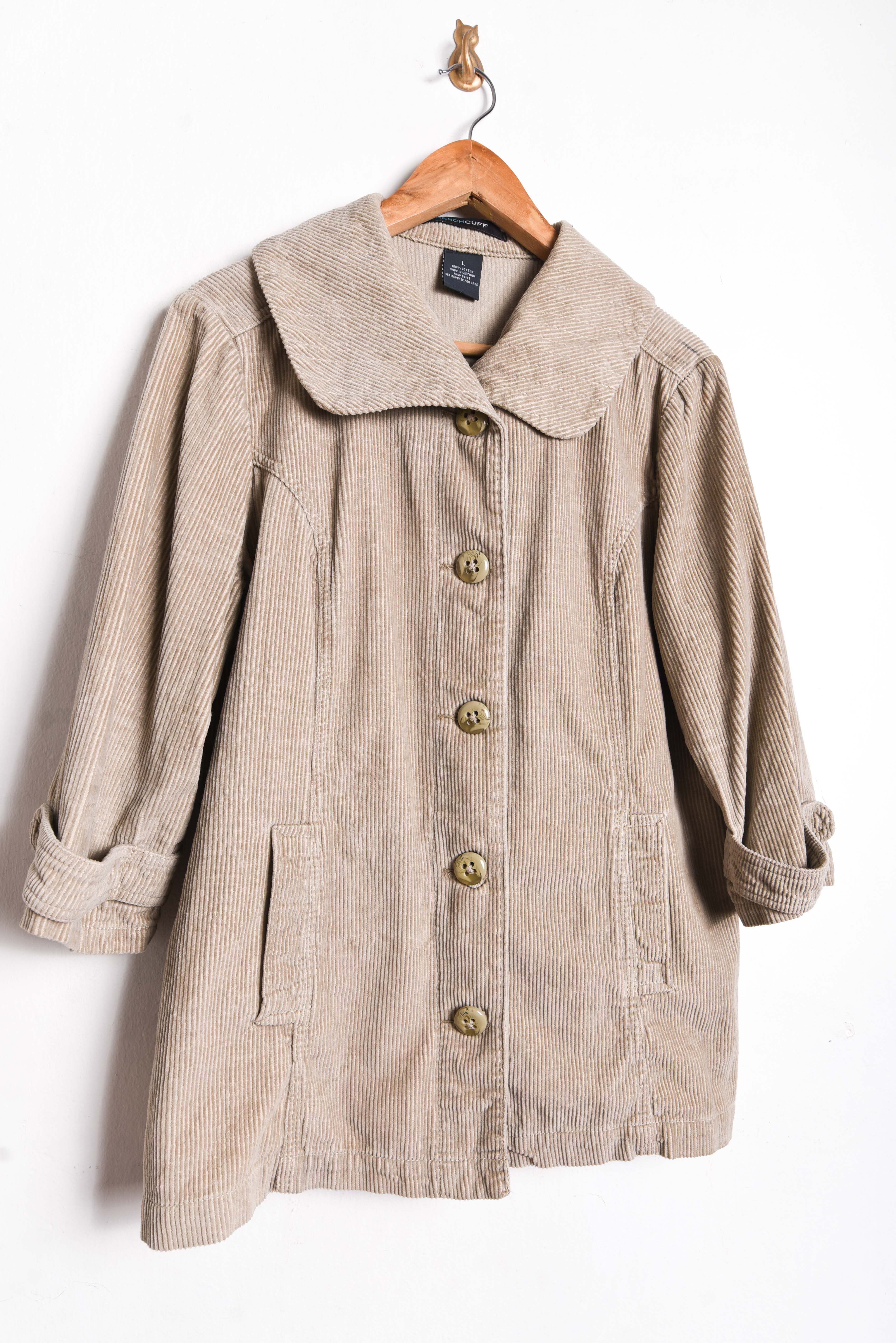Chaqueta nude cotelé cuellito