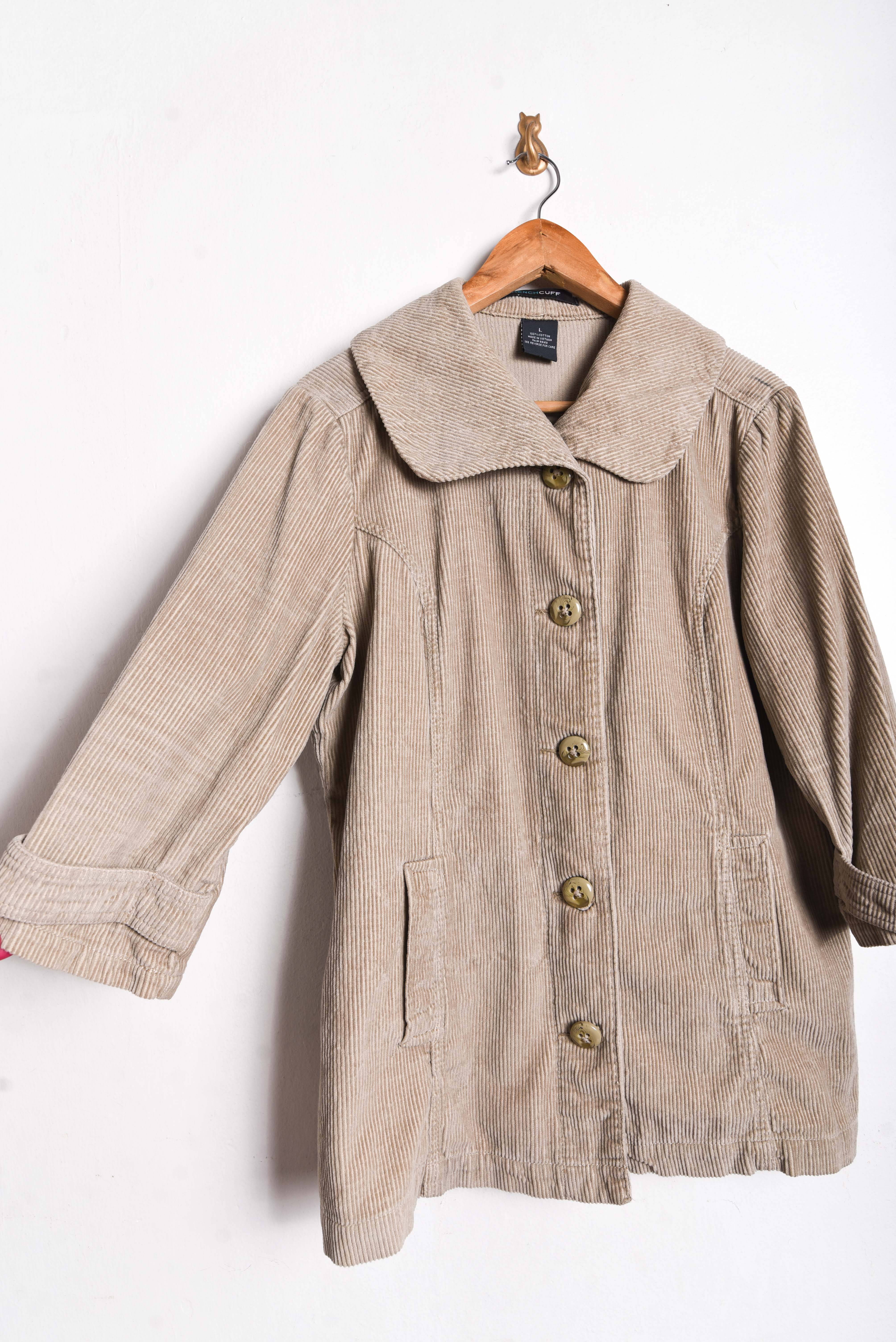 Chaqueta nude cotelé cuellito