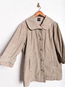Chaqueta nude cotelé cuellito