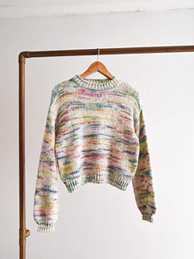 Chaleco beige jaspeado