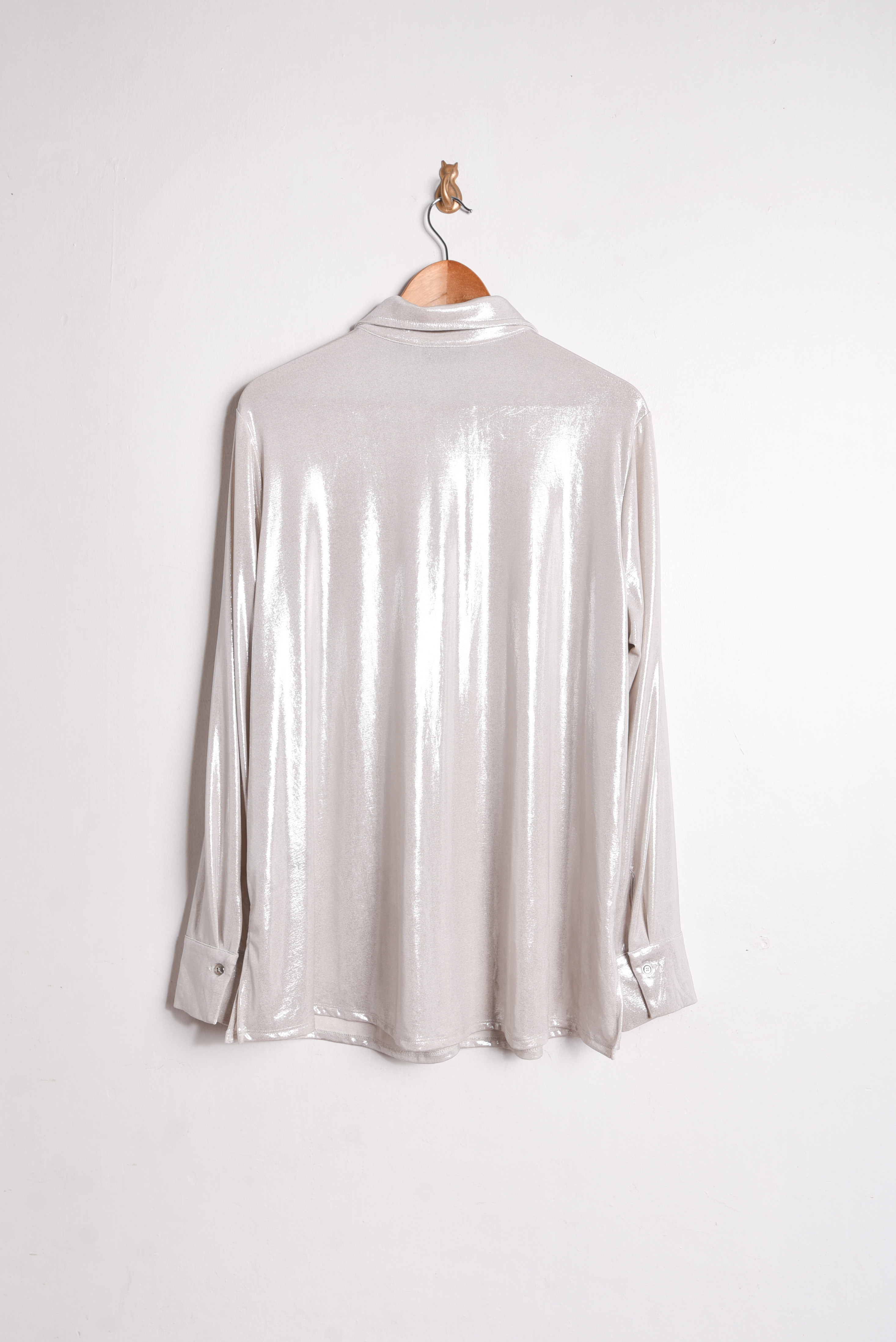 Camisa marfil shiny
