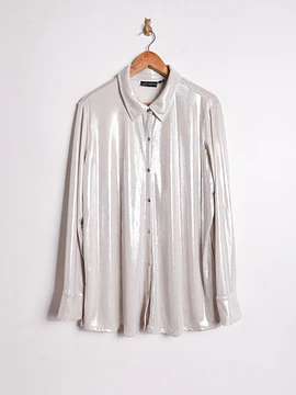 Camisa marfil shiny