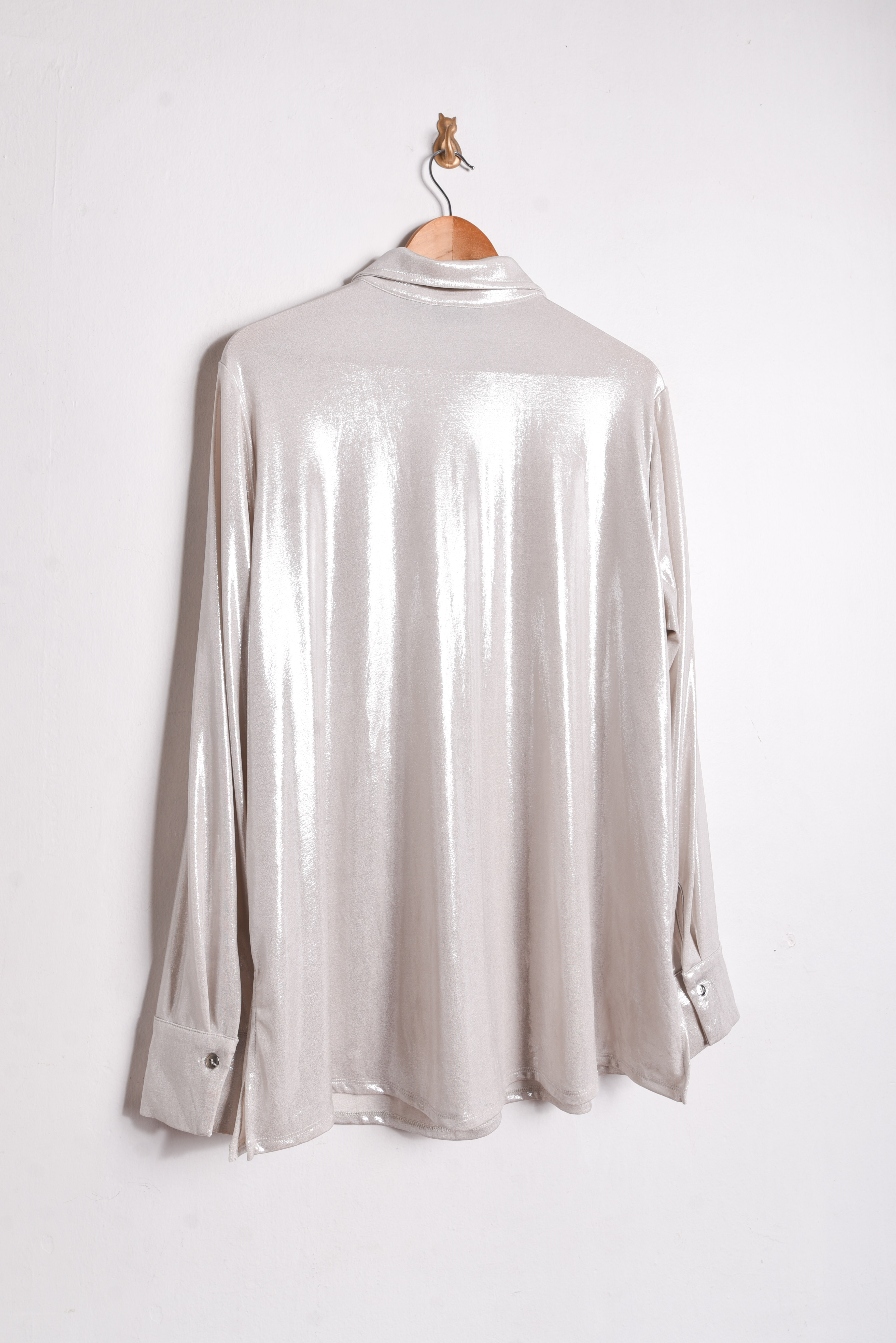 Camisa marfil shiny