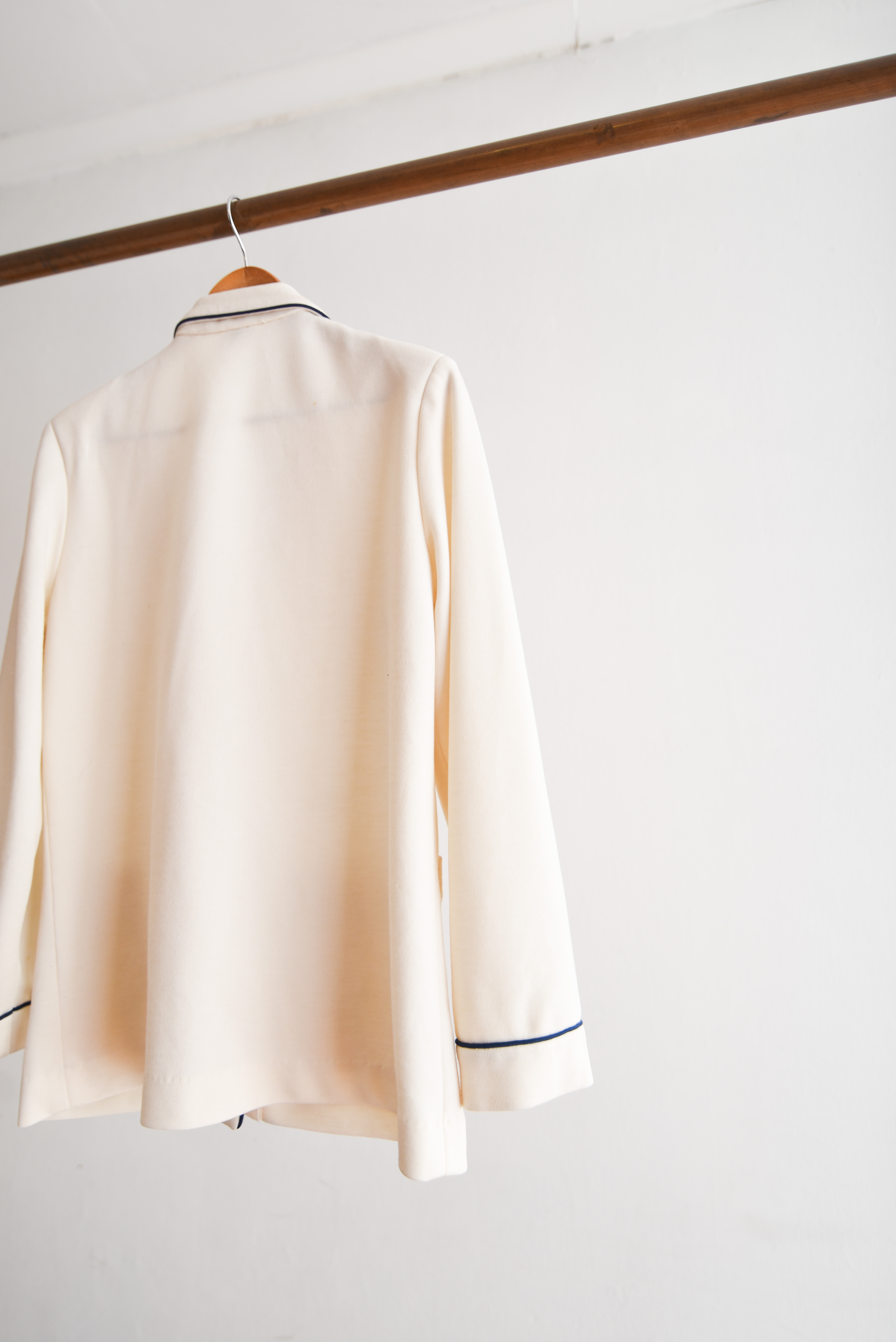 Blazer marfil navy 90s