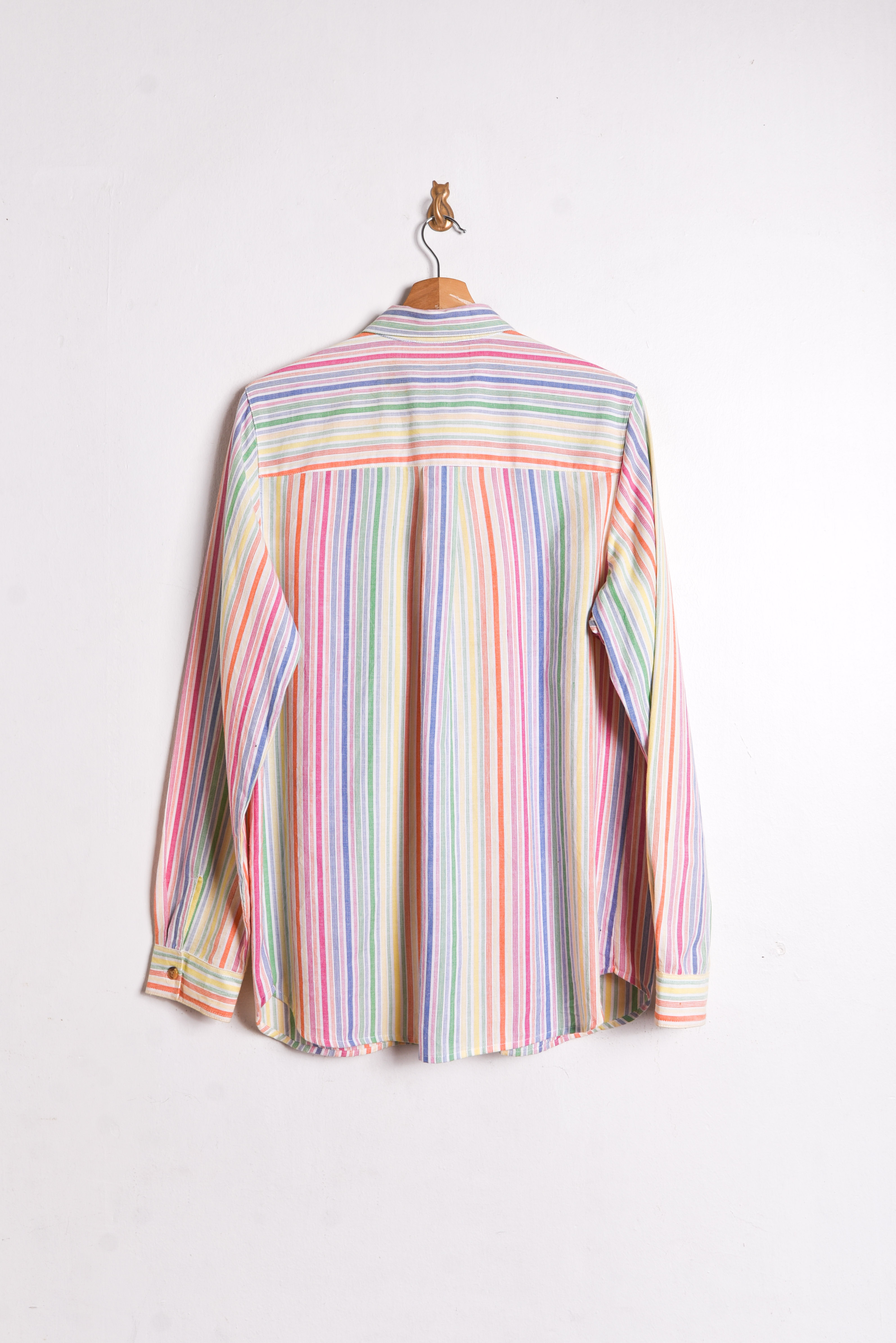 Camisa rayada multicolor 