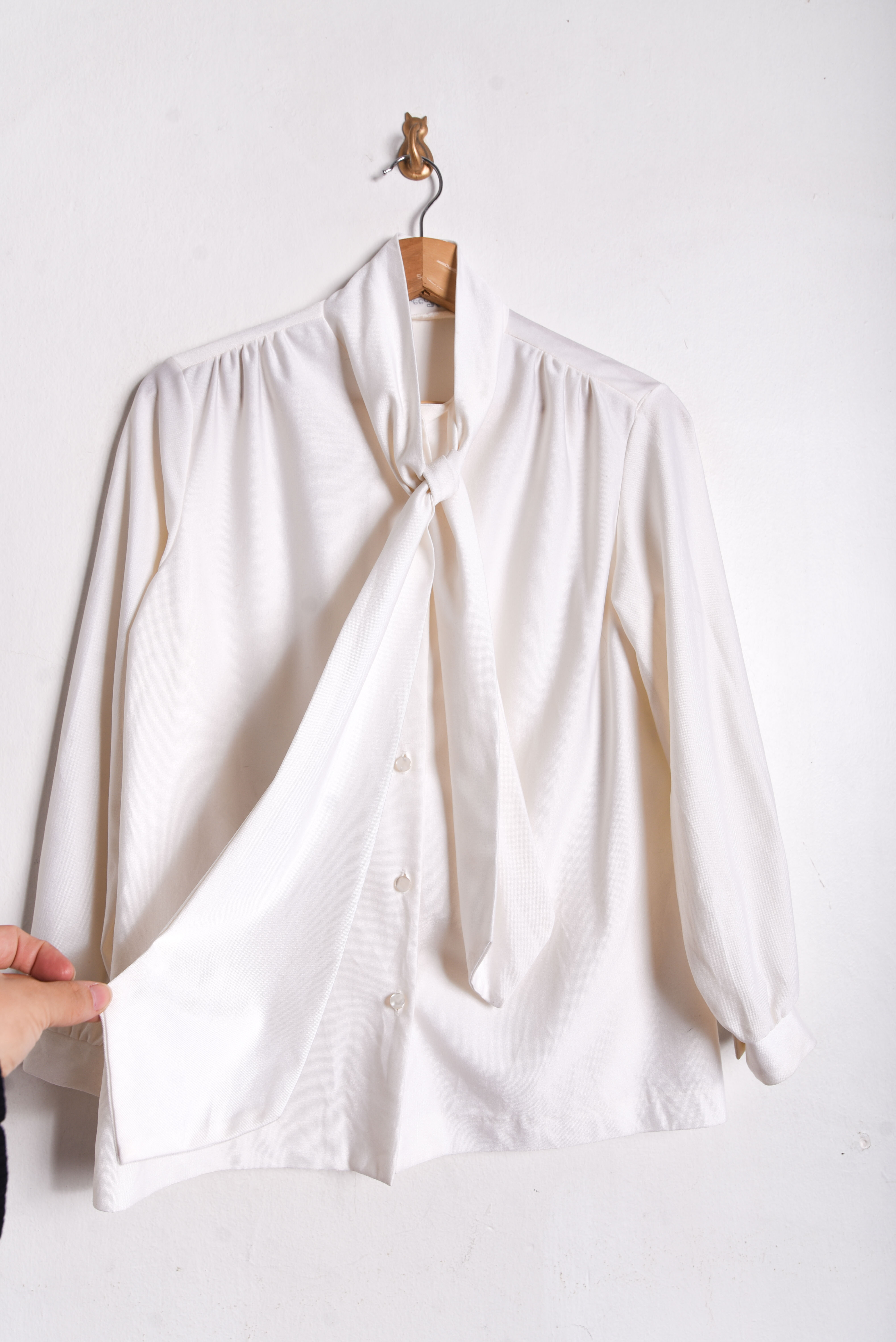 Blusa marfil vintage lazito
