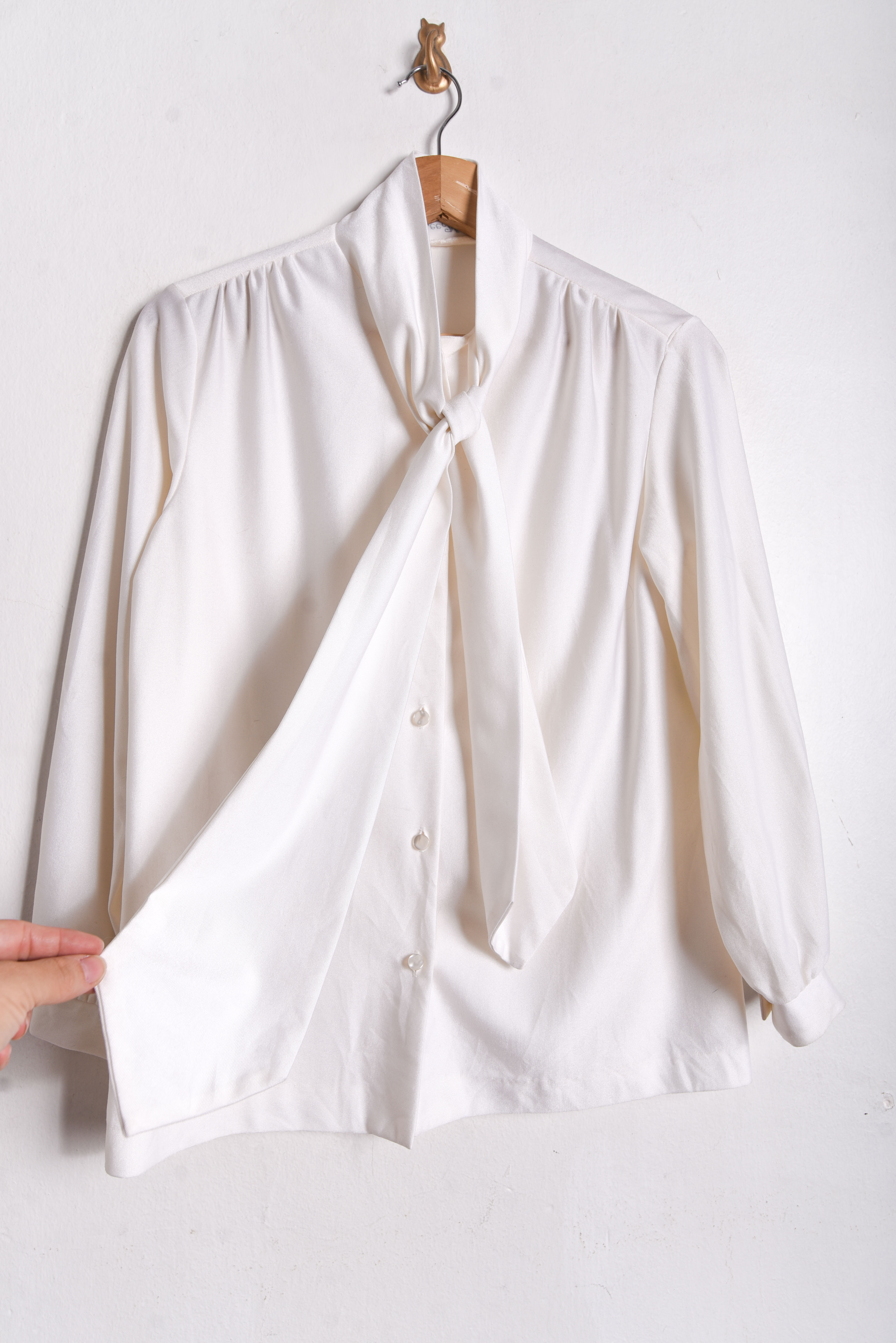 Blusa marfil vintage lazito