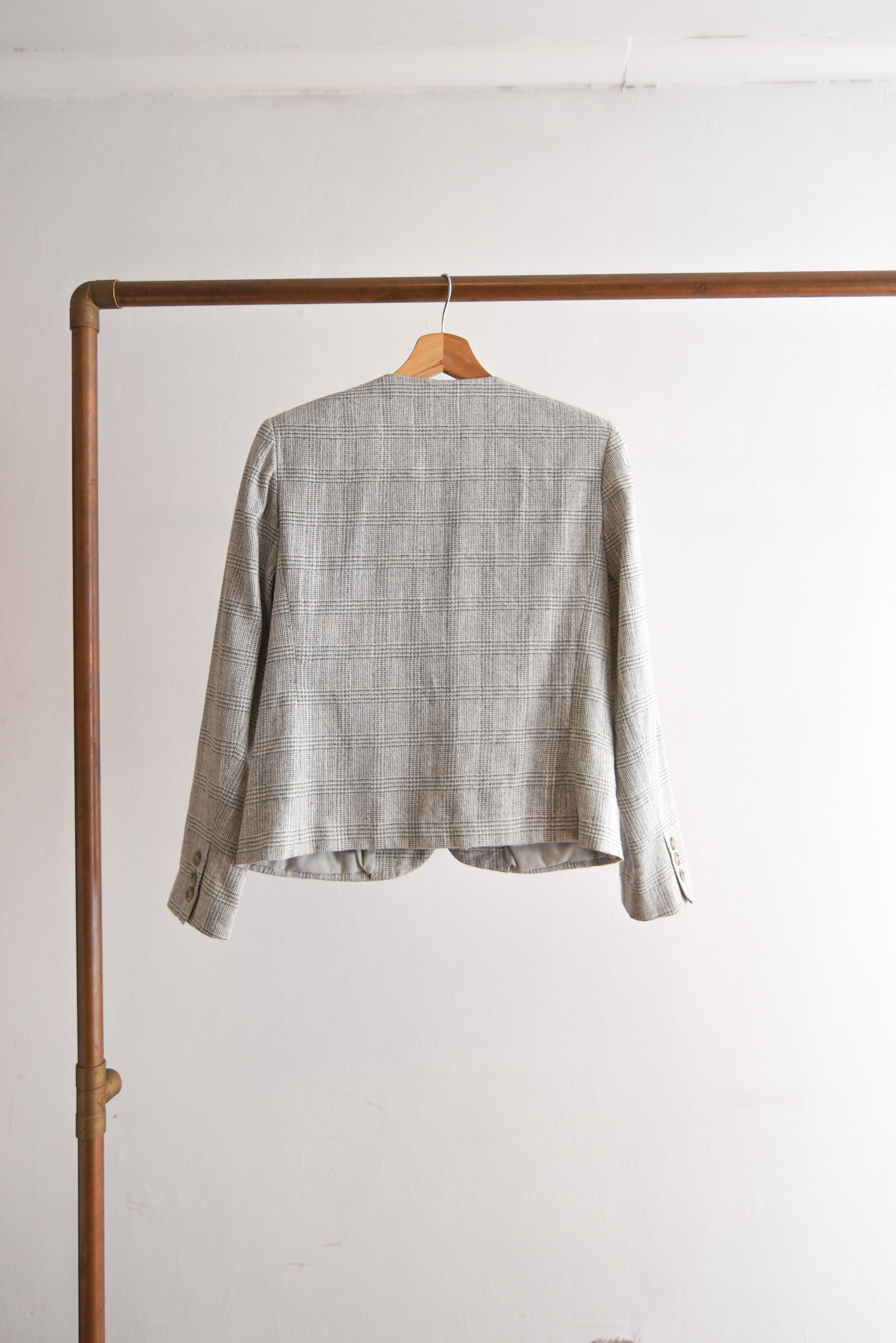 Chaqueta Gales gris perla vintage