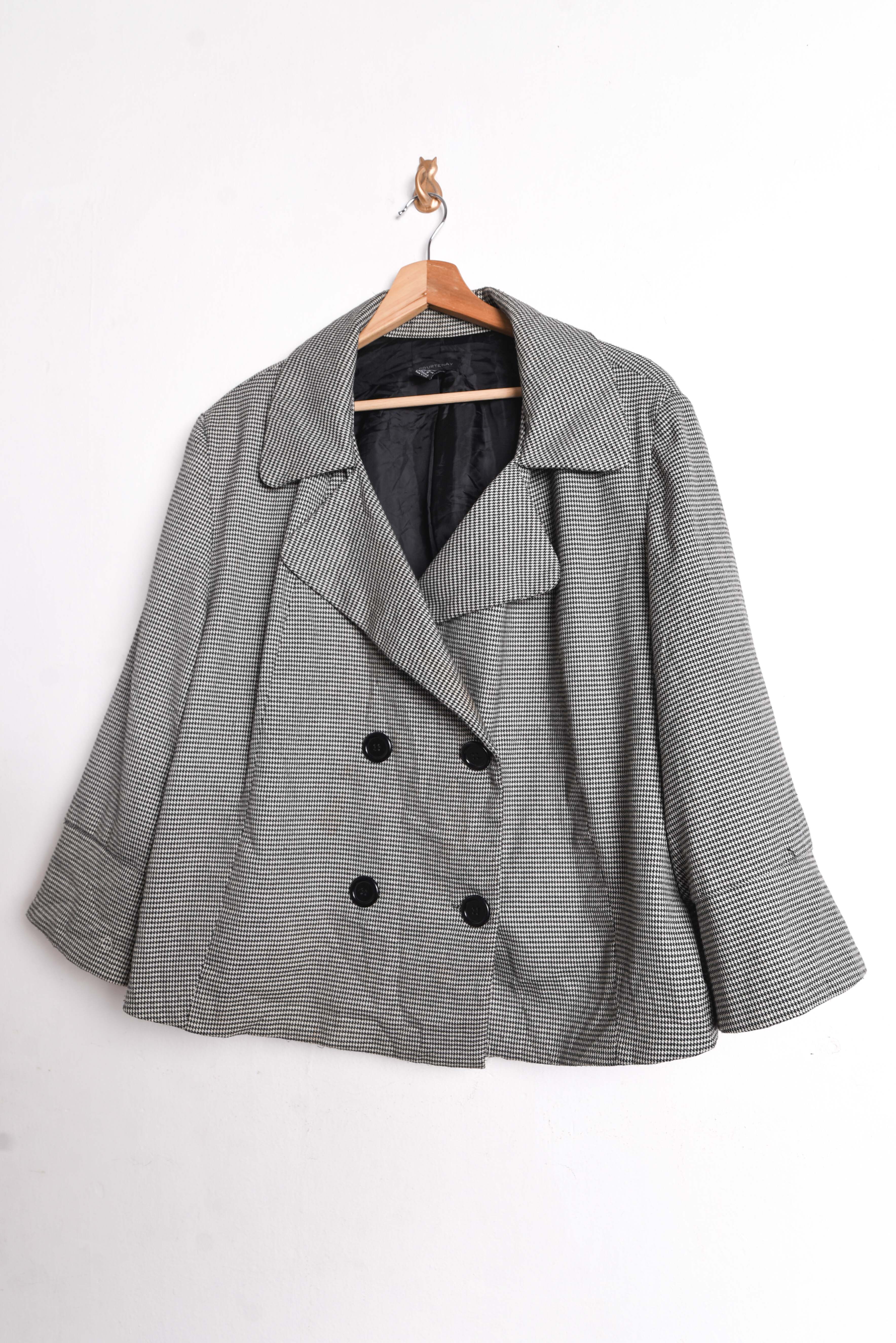 Chaqueta micro pata de gallo grafito