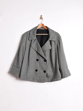 Chaqueta micro pata de gallo grafito