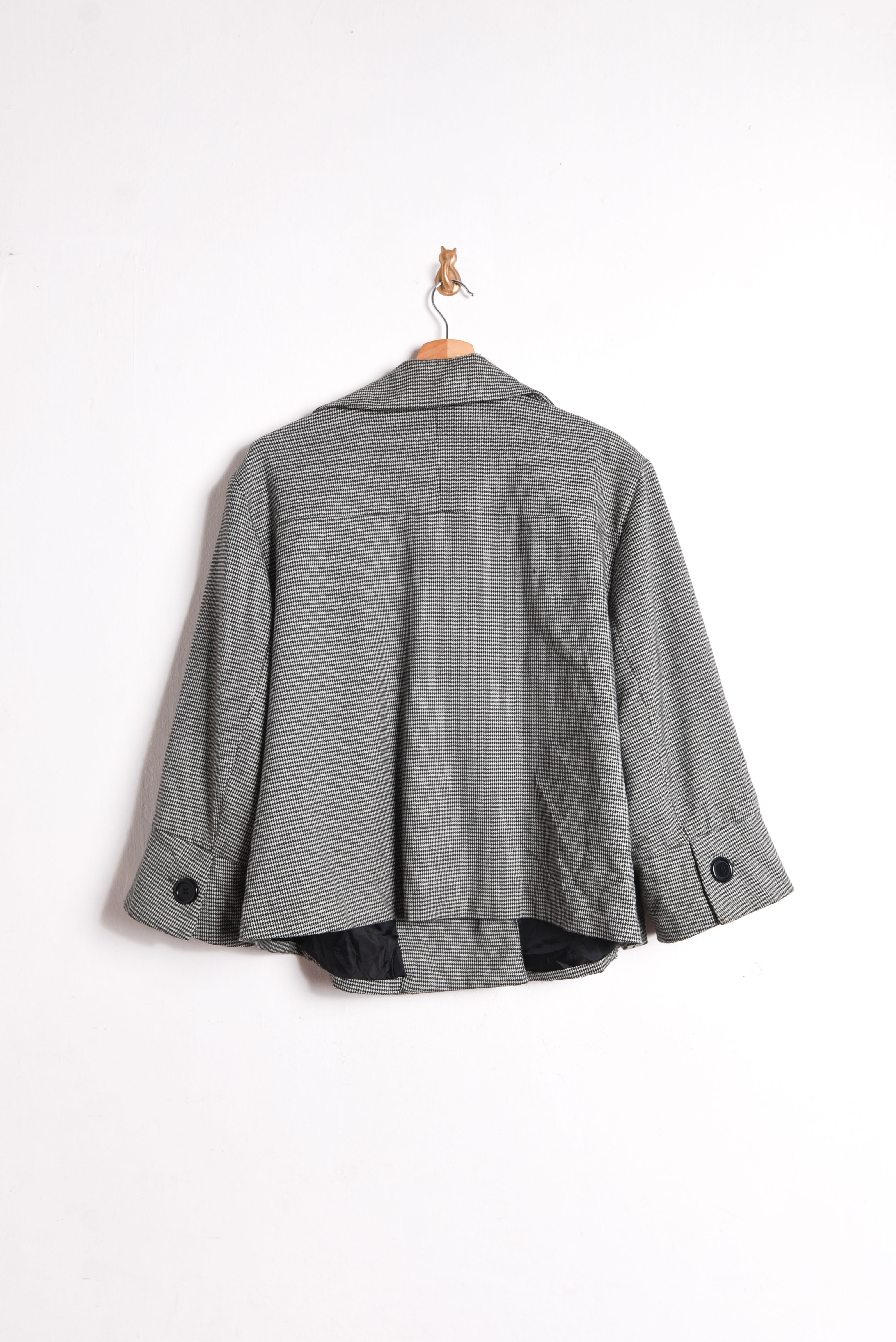 Chaqueta micro pata de gallo grafito