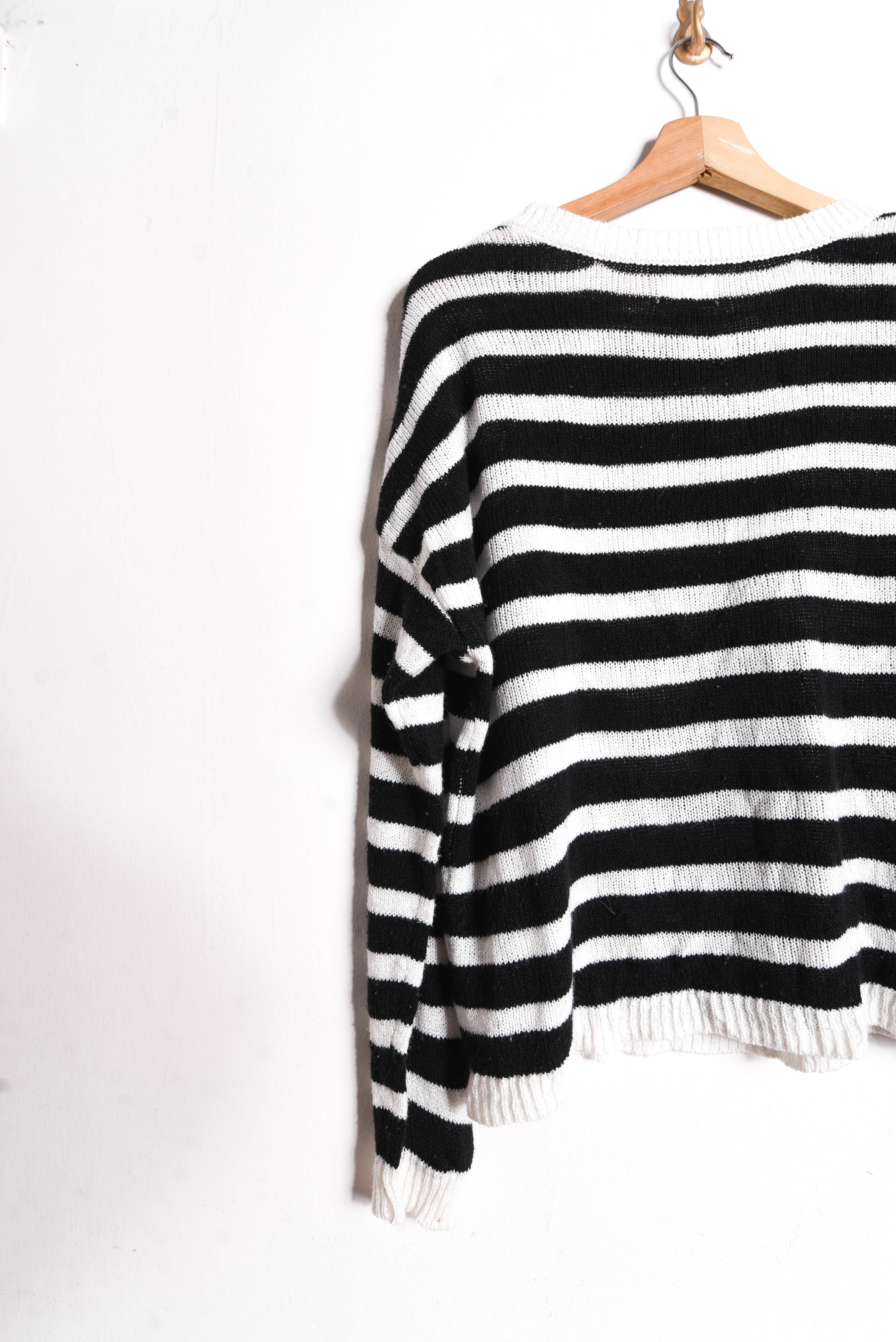 Chaleco rayado b&w