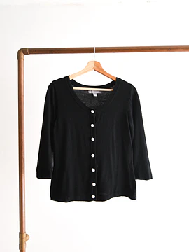 Cardigan botón nudo