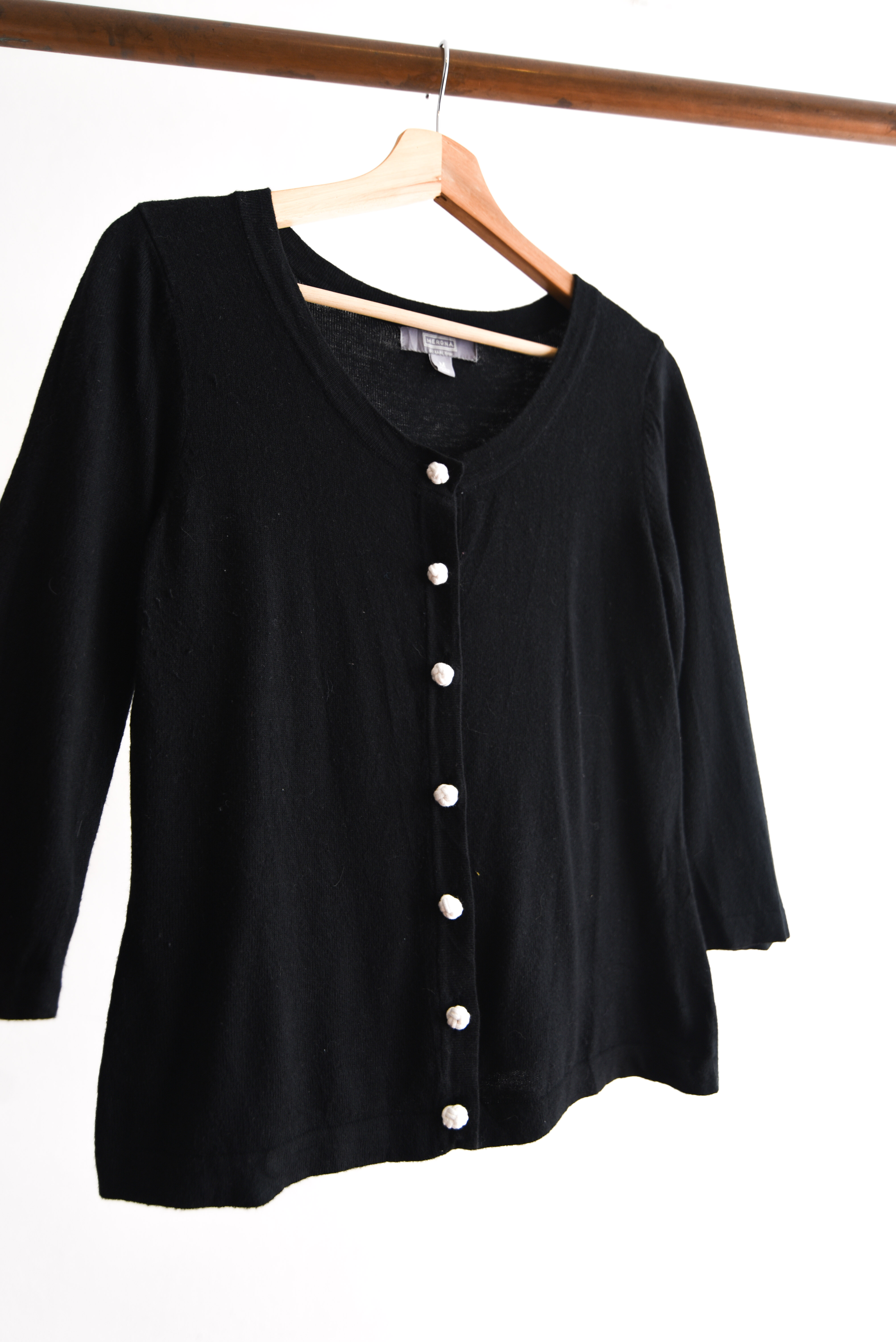 Cardigan botón nudo