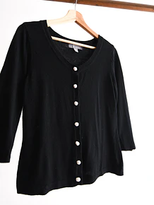 Cardigan botón nudo