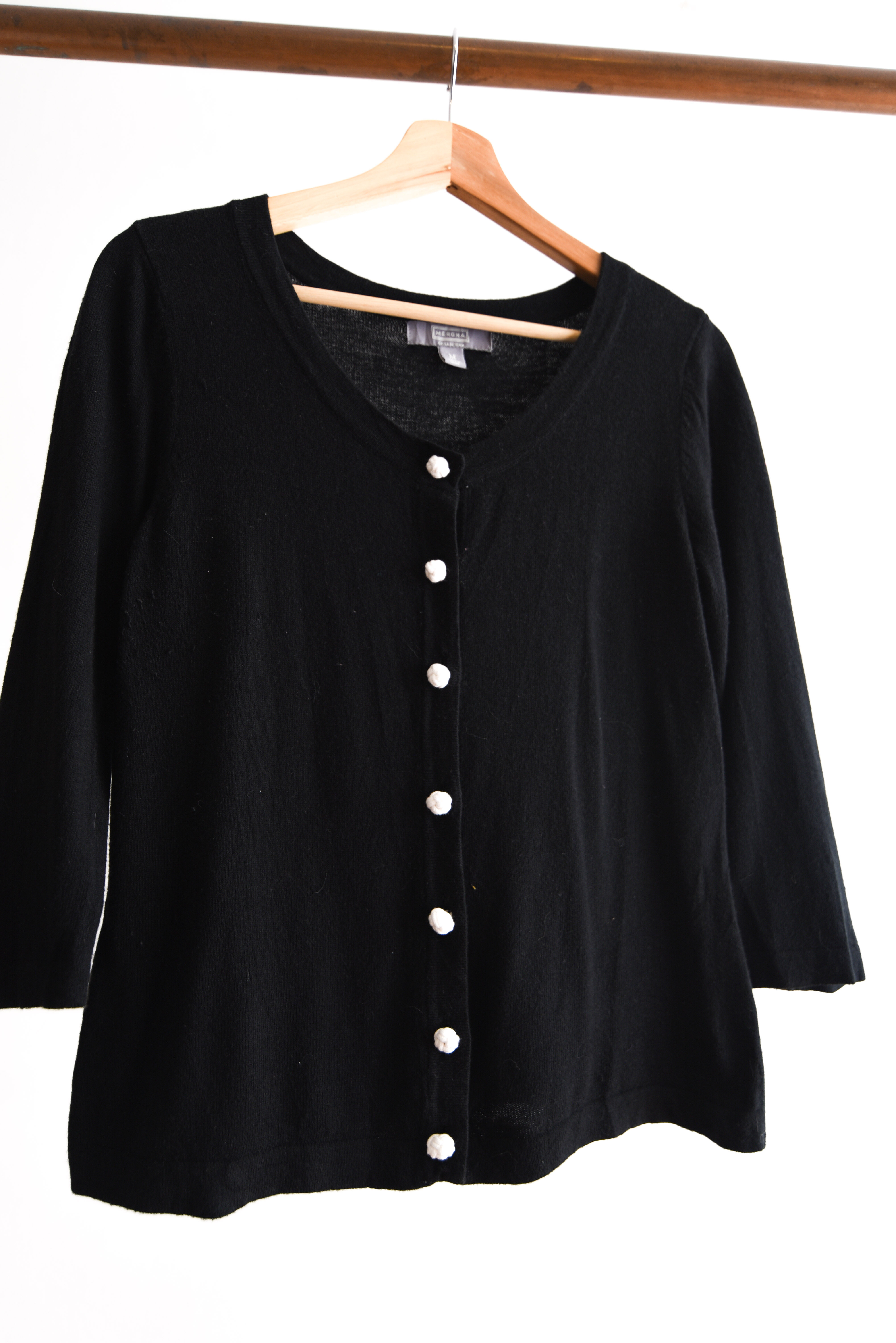 Cardigan botón nudo