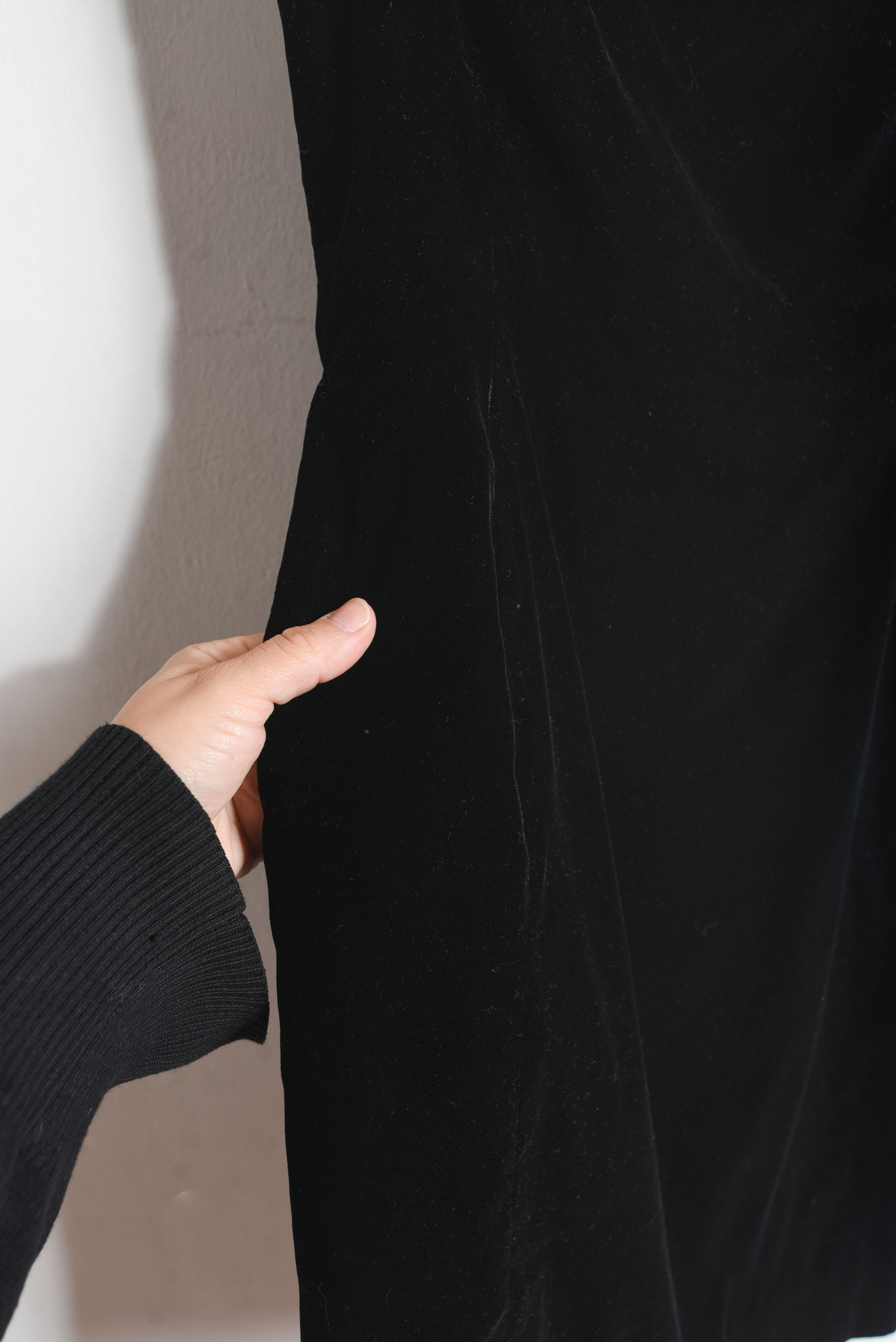 Vestido black velvet Intuition 90s