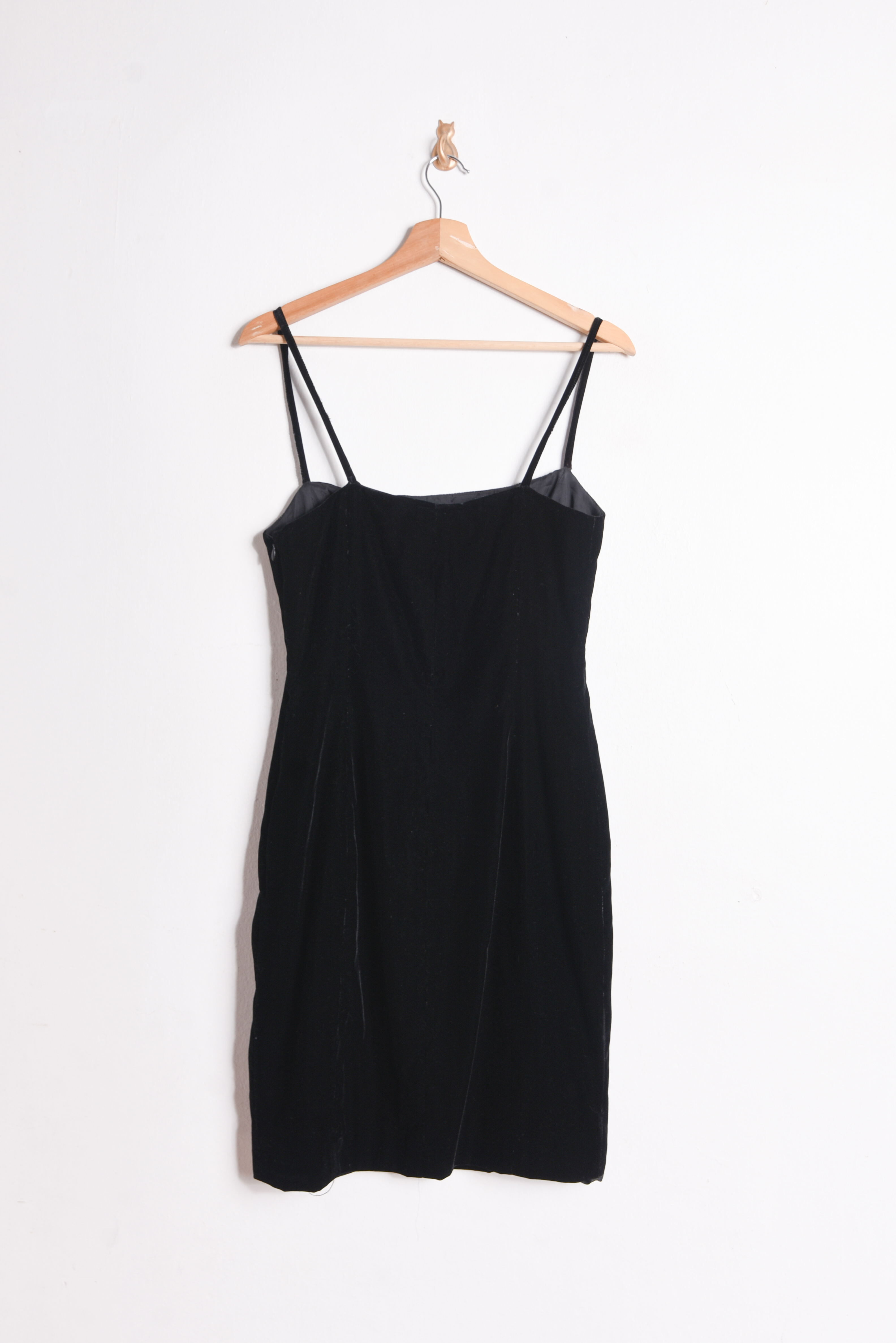 Vestido black velvet Intuition 90s