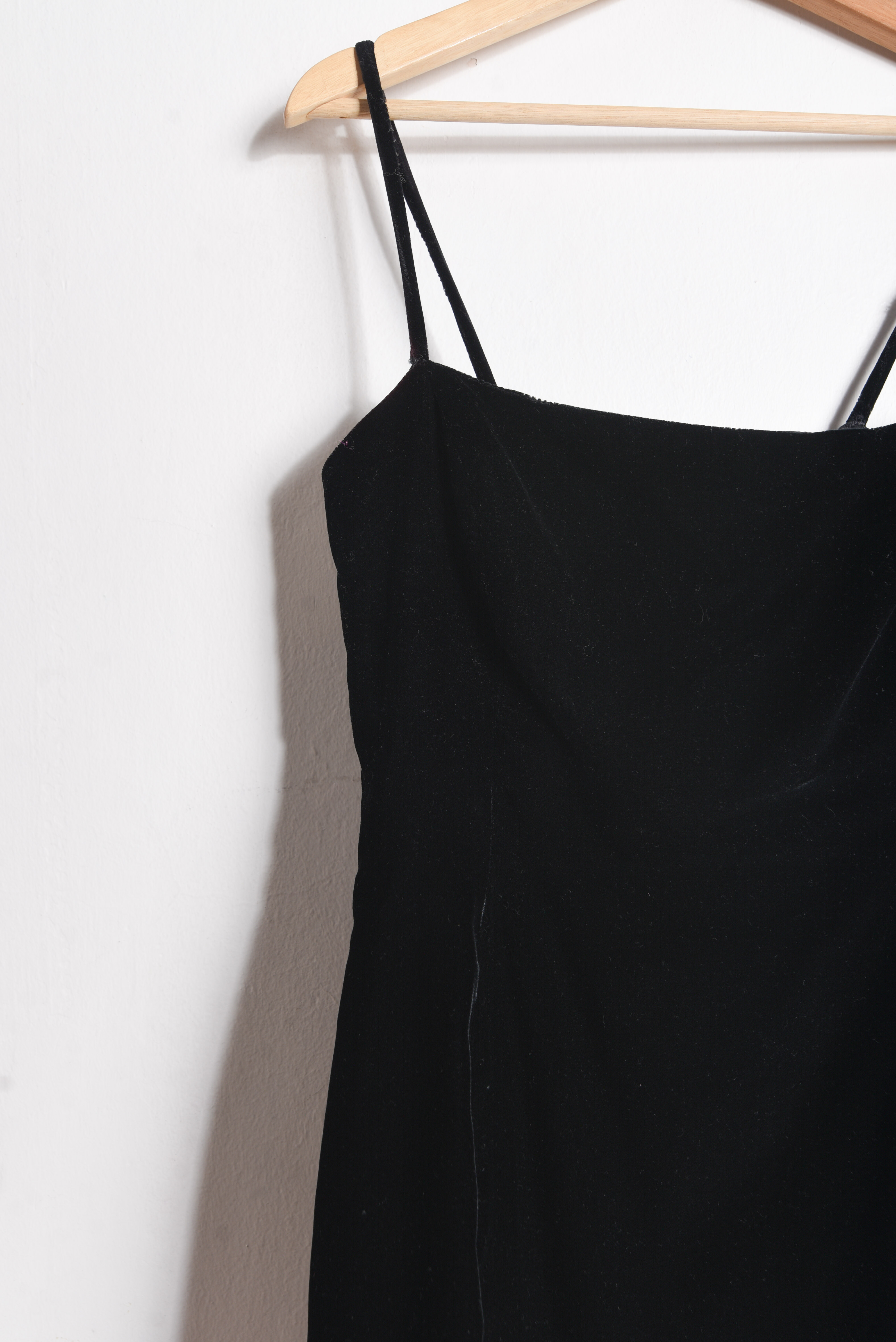 Vestido black velvet Intuition 90s