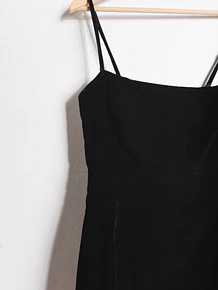Vestido black velvet Intuition 90s
