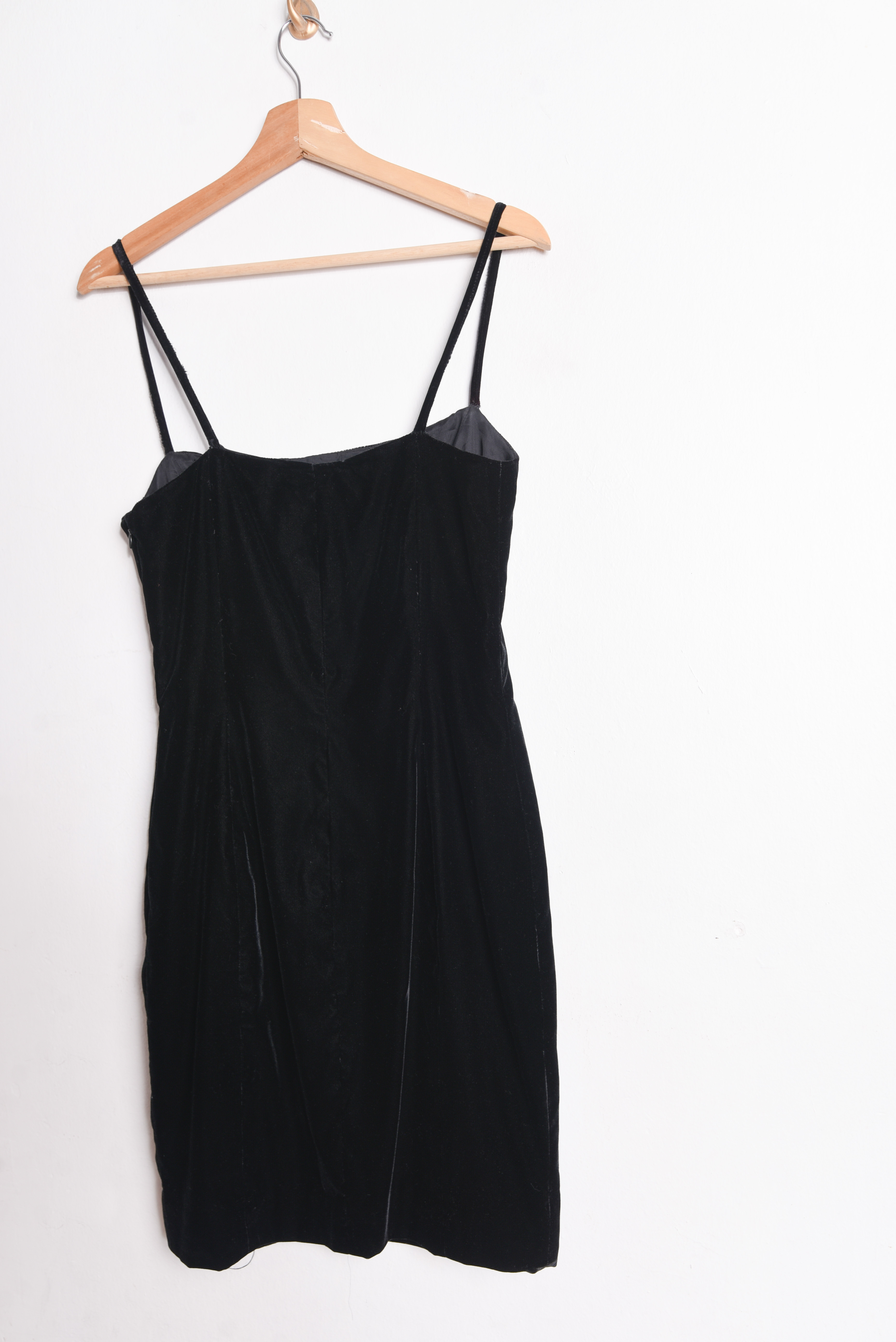 Vestido black velvet Intuition 90s