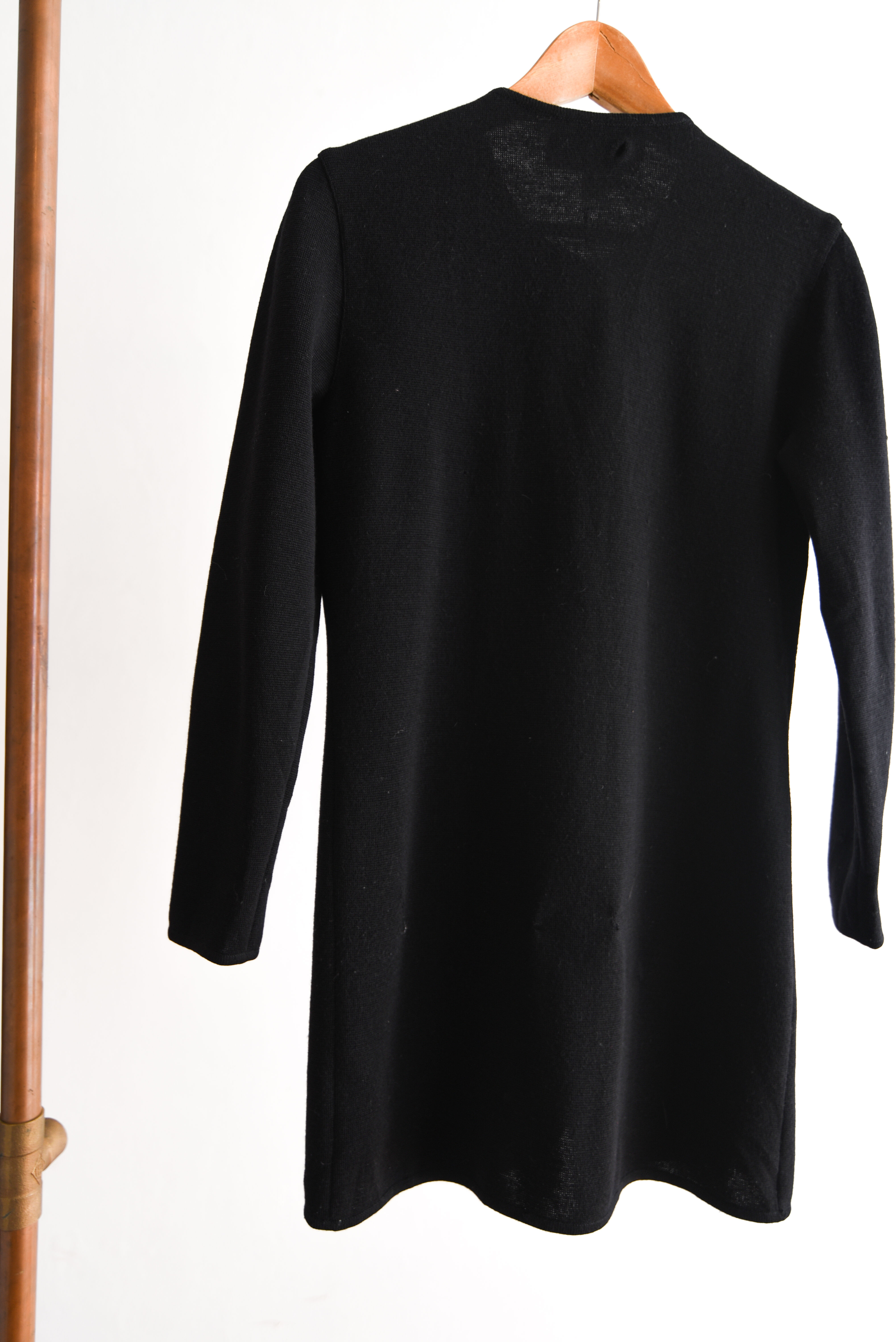 Cardigan negro lana vntg