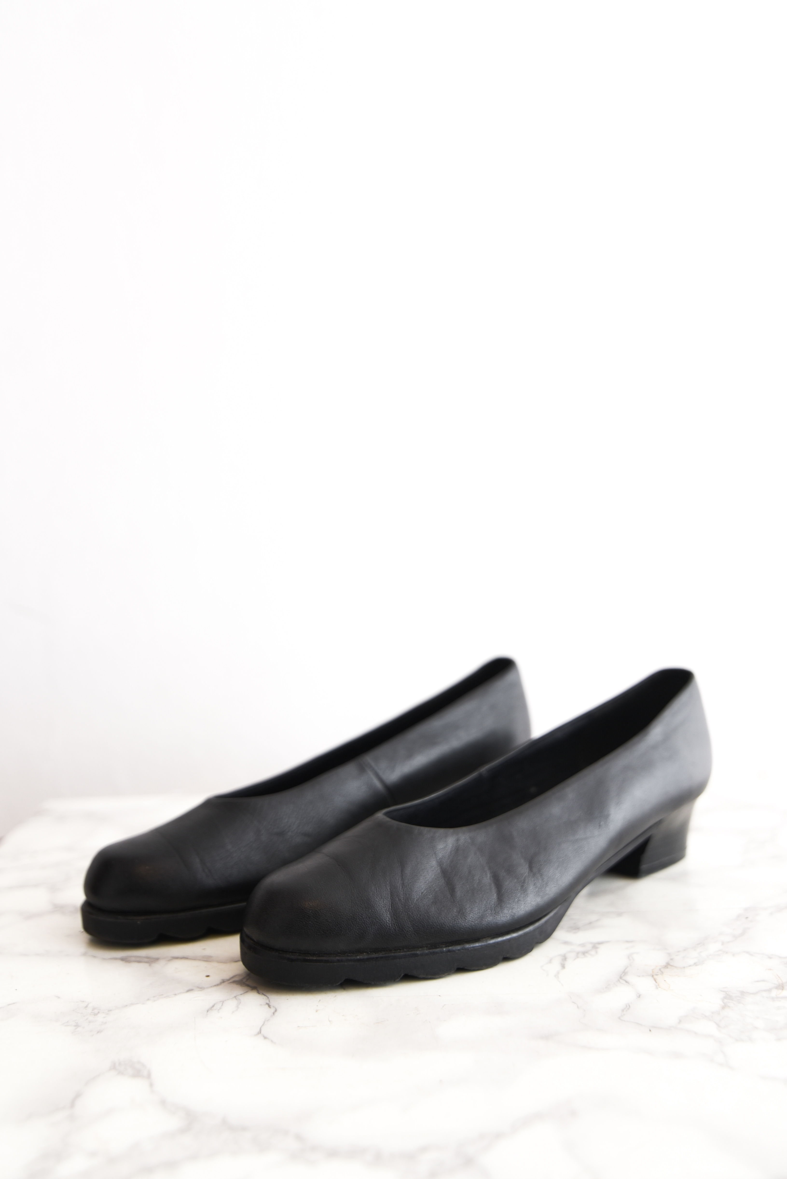 Zapatos negros vintage leather