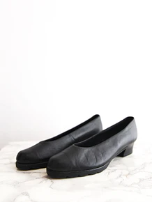 Zapatos negros vintage leather