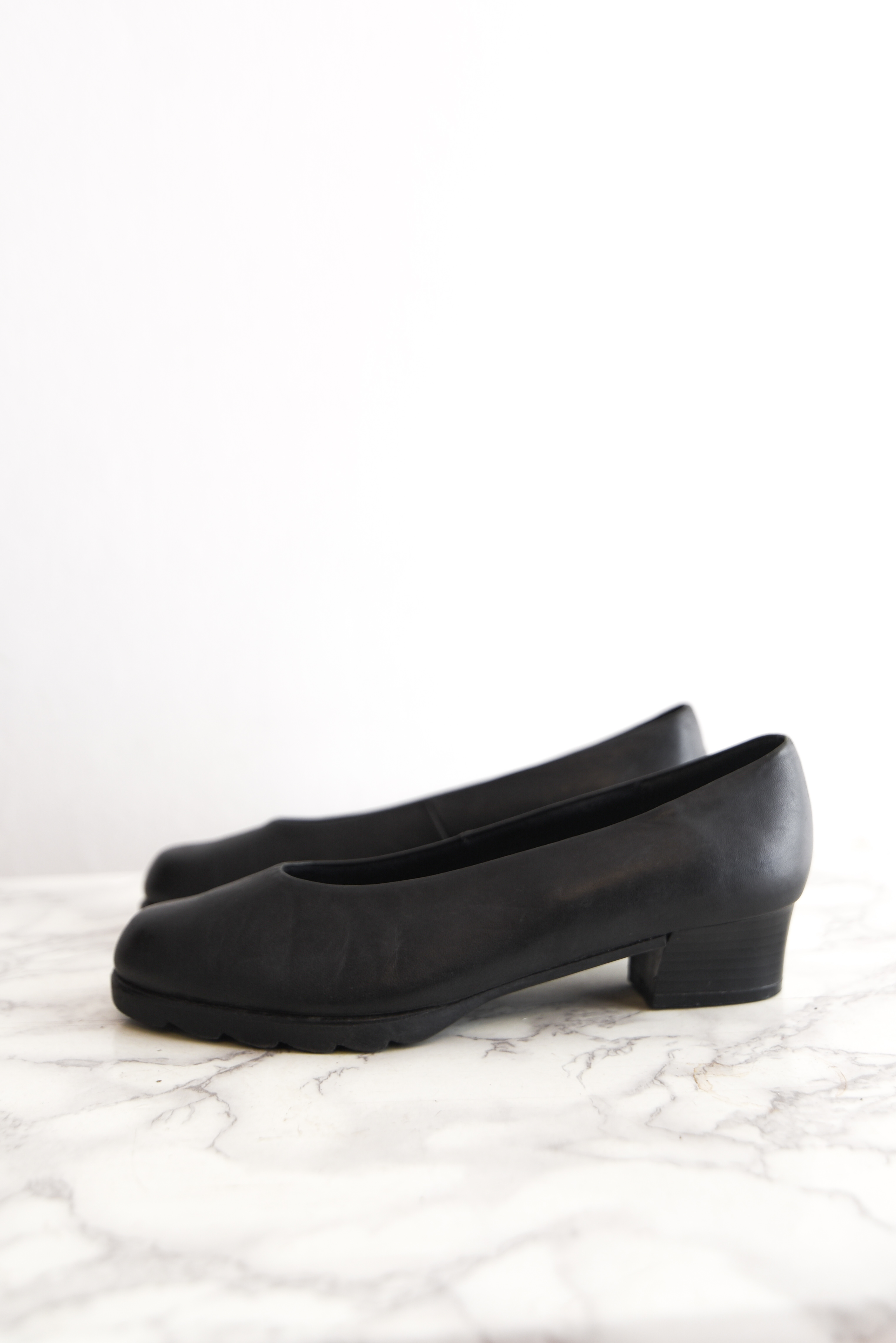 Zapatos negros vintage leather