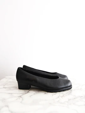 Zapatos negros vintage leather