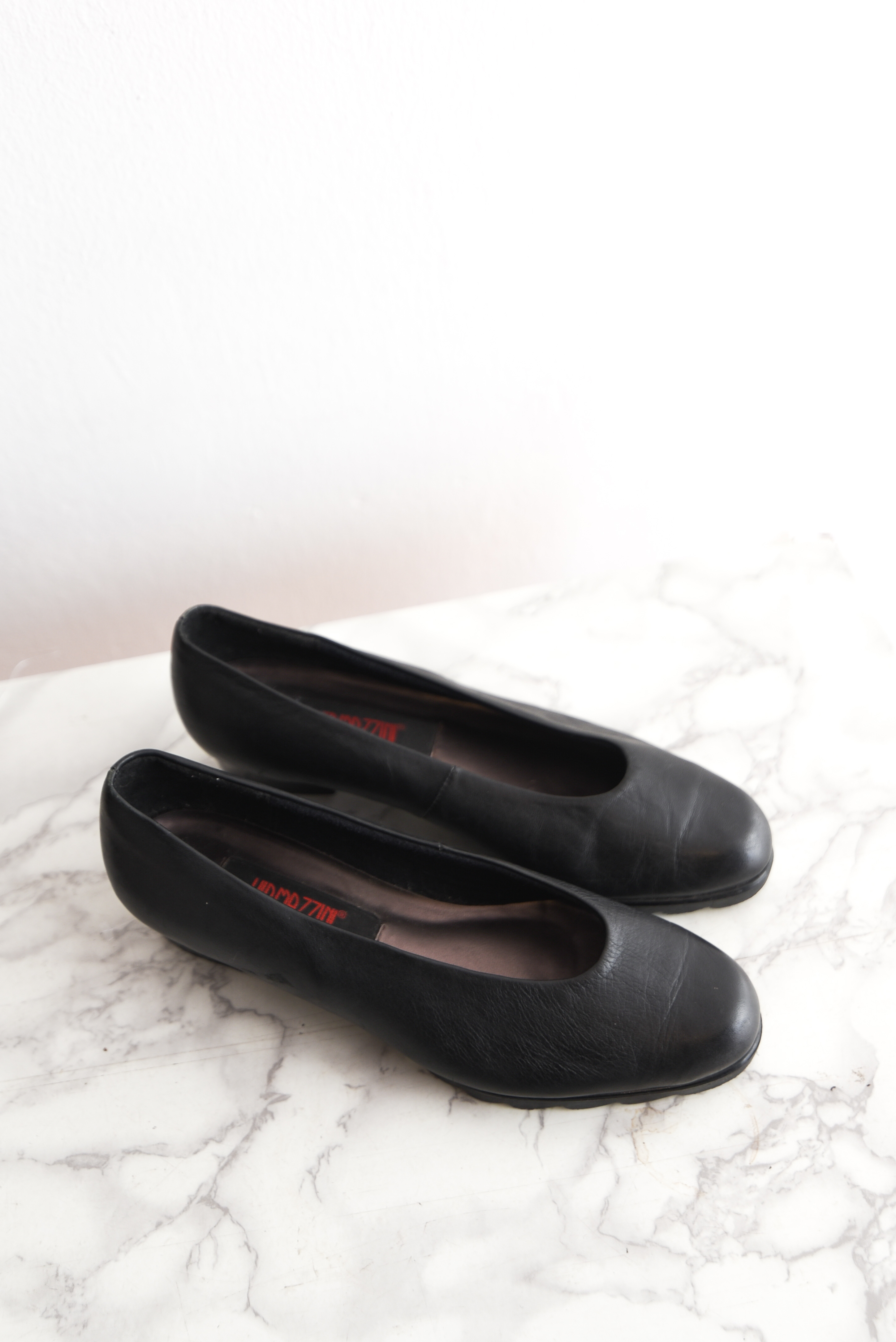 Zapatos negros vintage leather