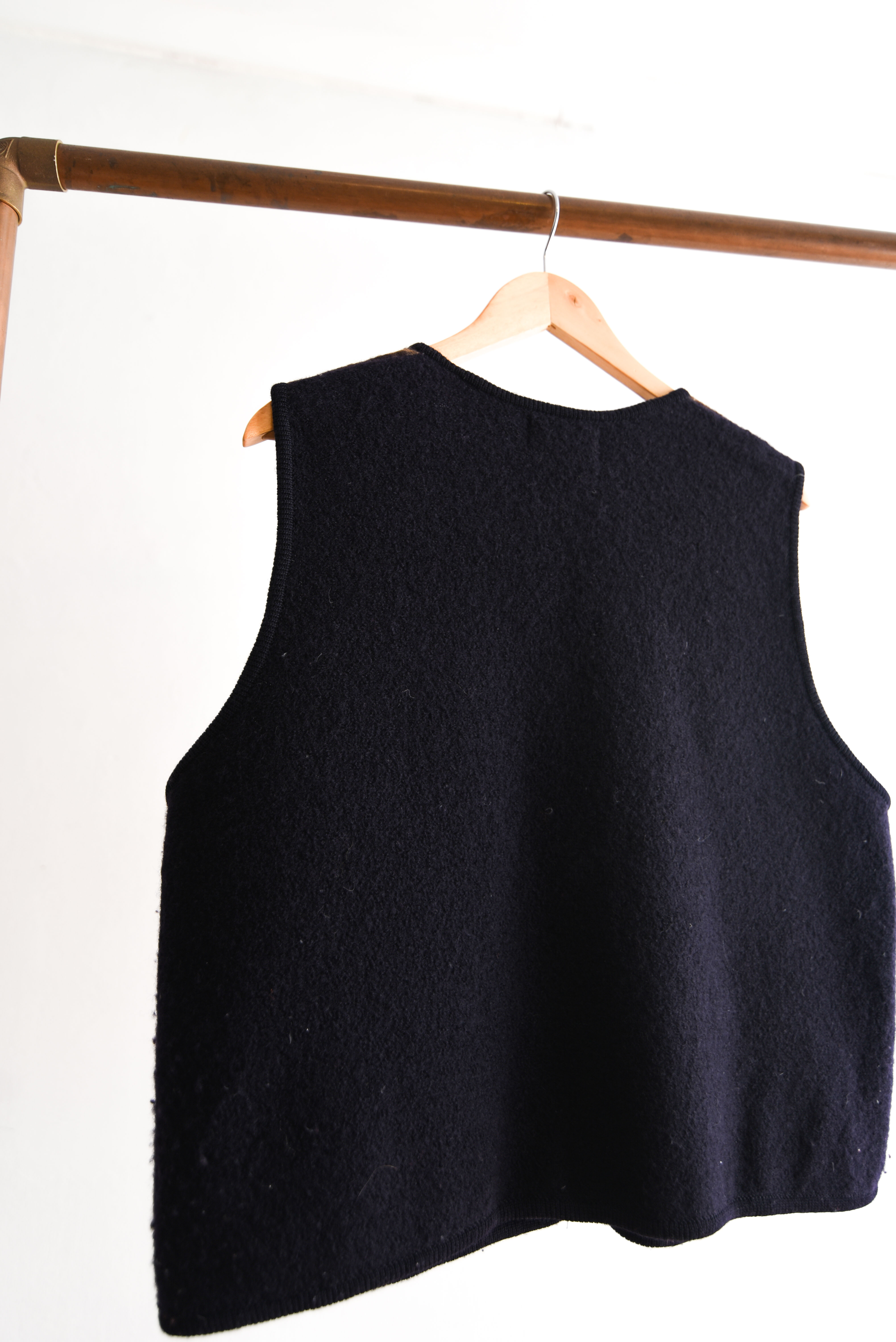 Sweater vest tartán lana vntg
