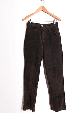 Pantalón gamuza café vintage