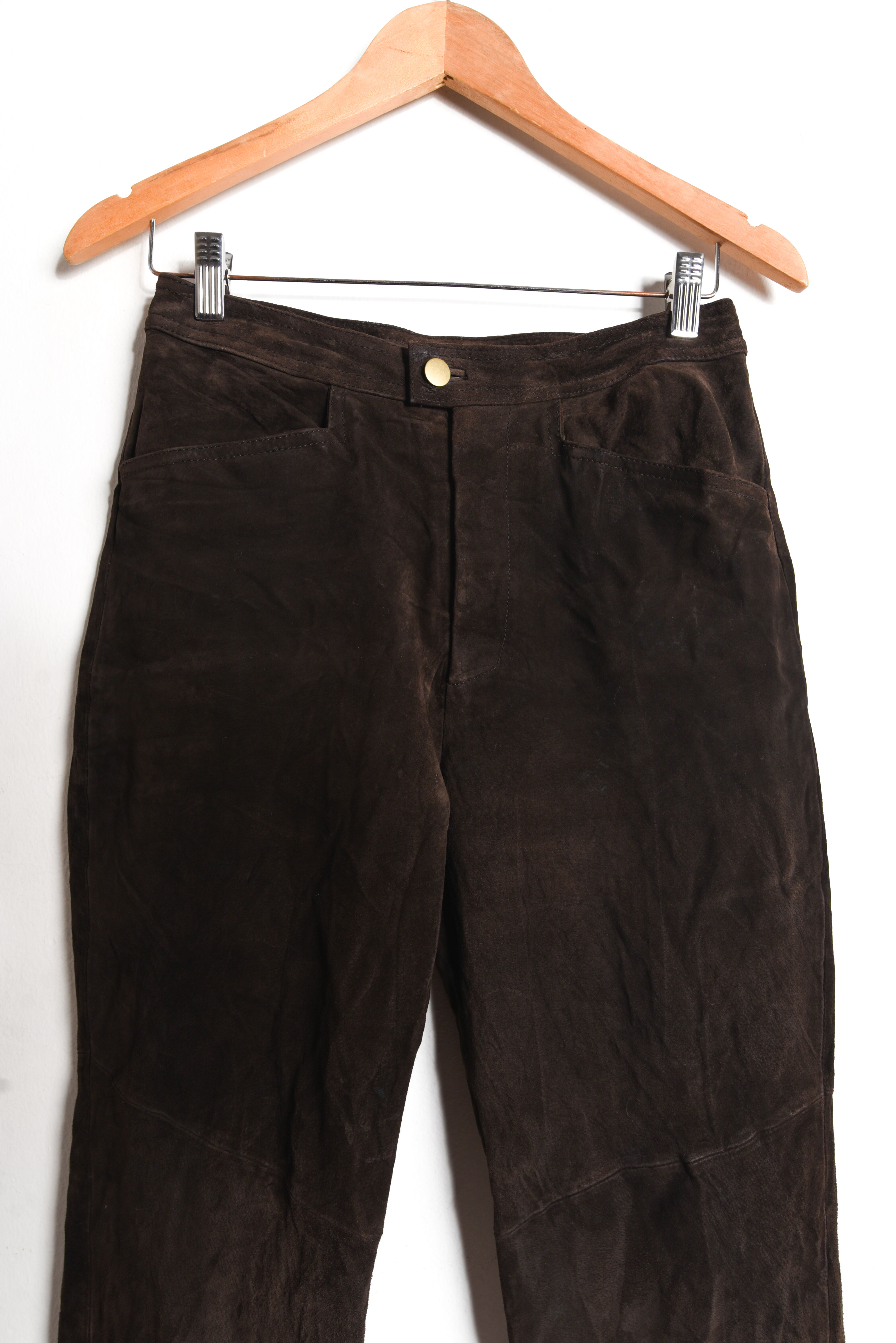 Pantalón gamuza café vintage