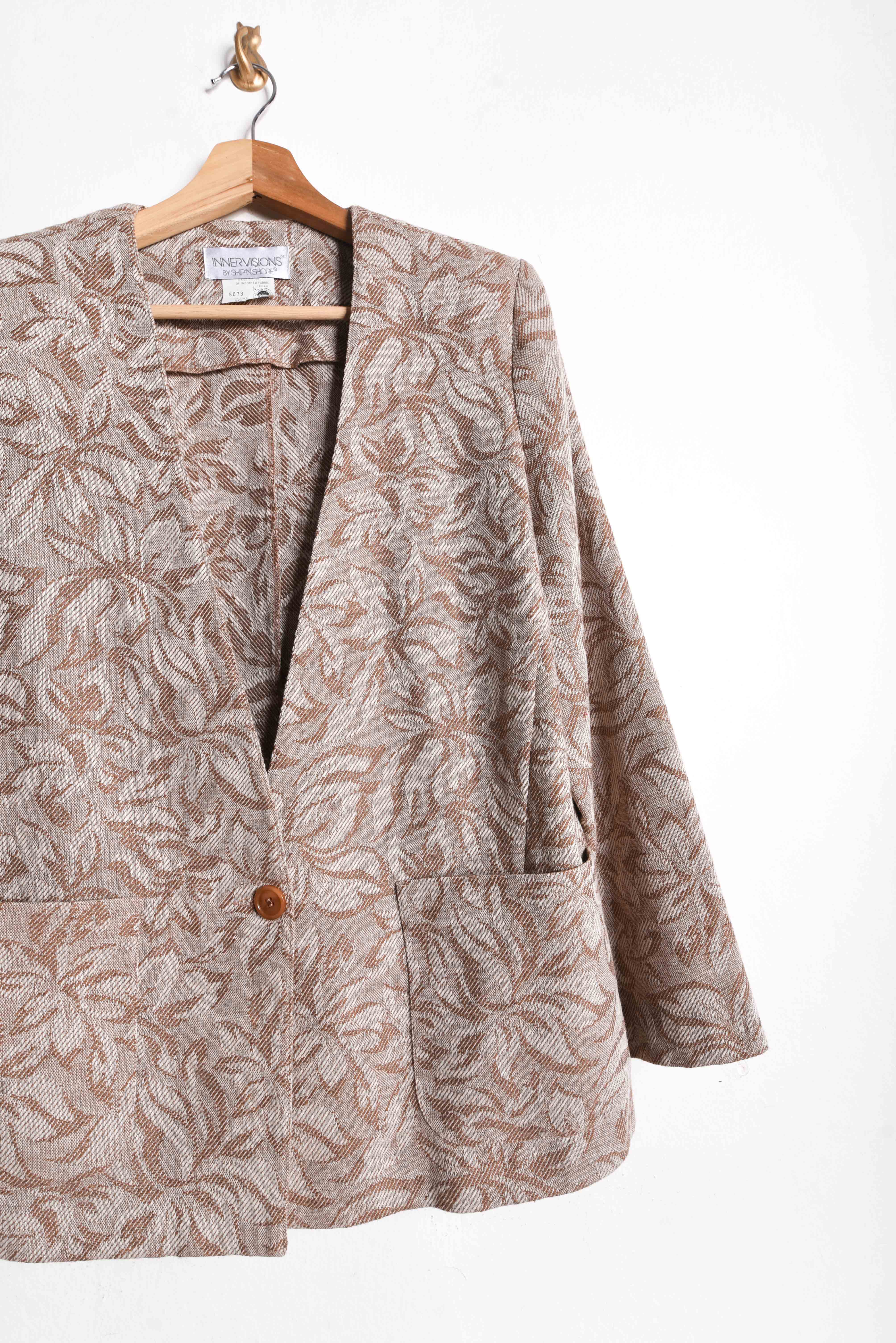 Blazer vintage gobelino floral